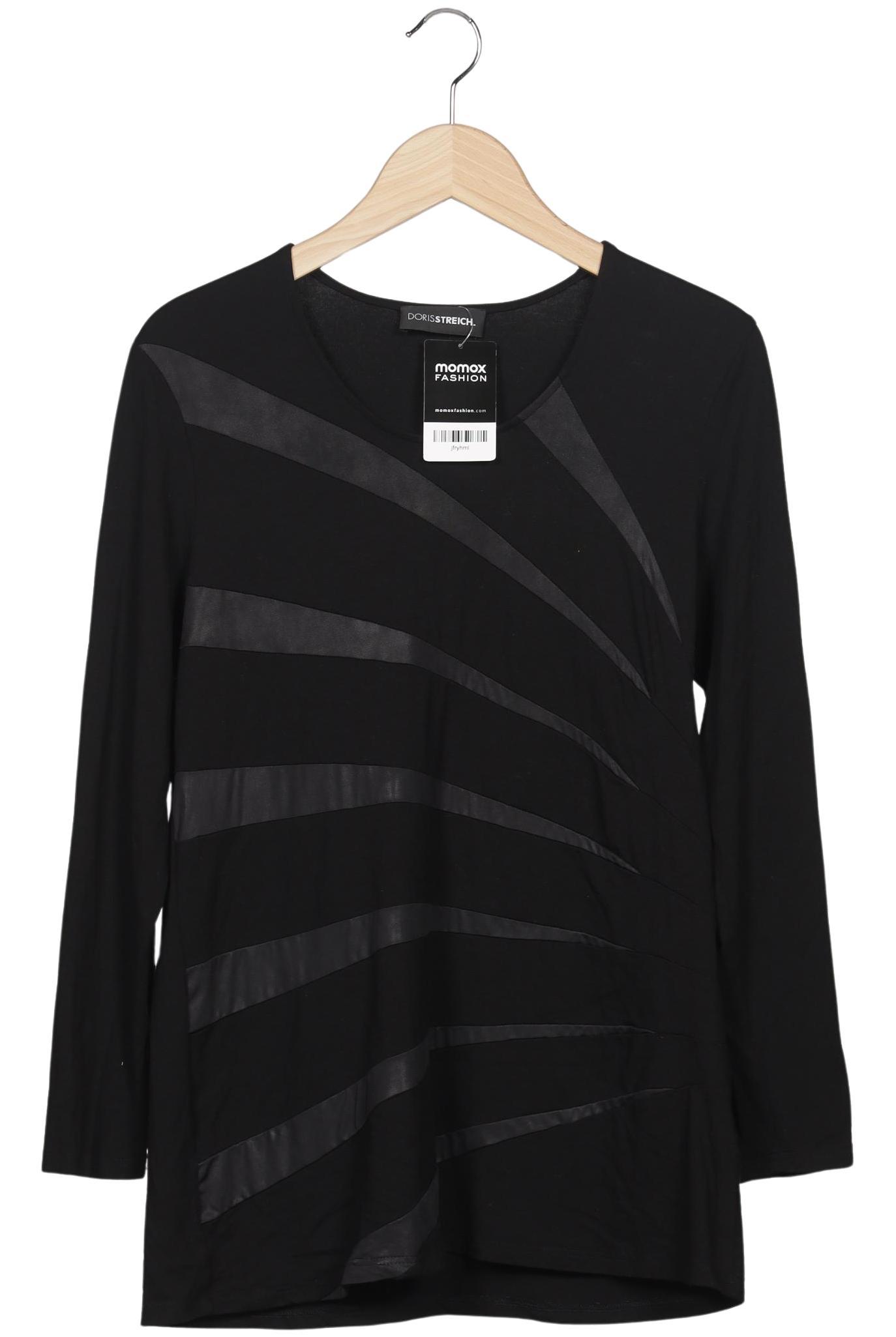 

Doris Streich Damen Langarmshirt, schwarz, Gr. 38