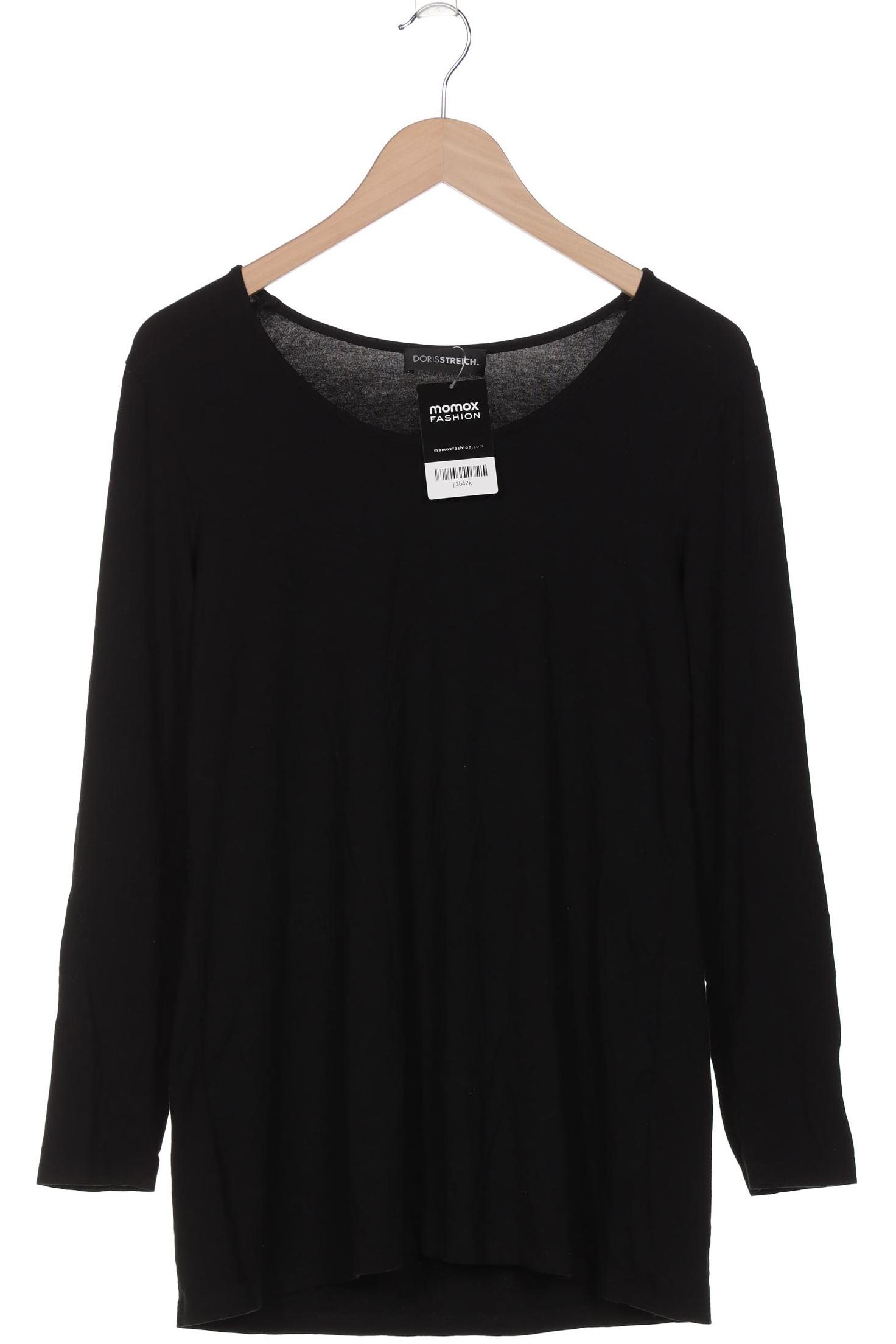 

Doris Streich Damen Langarmshirt, schwarz, Gr. 38
