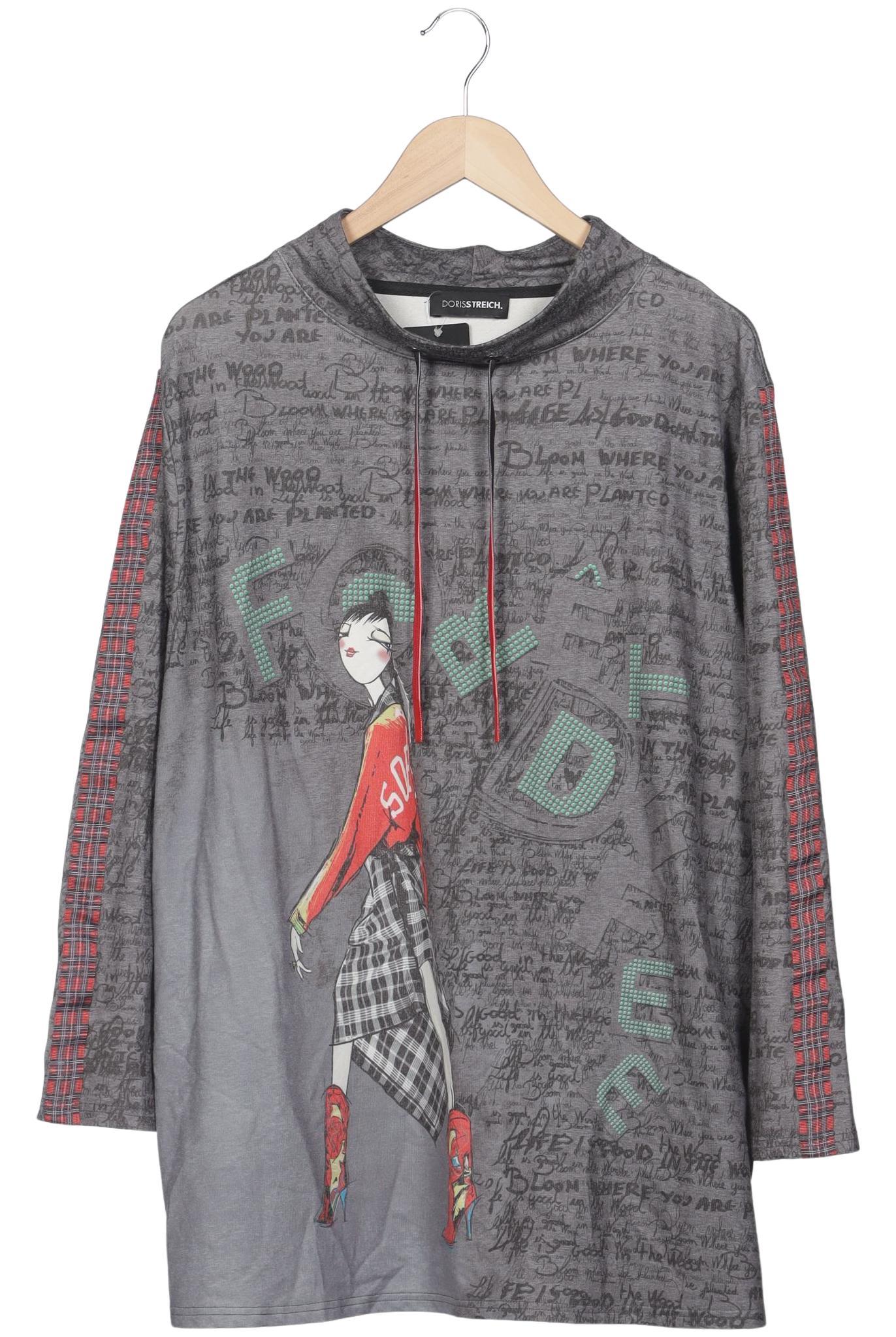 

Doris Streich Damen Sweatshirt, grau, Gr. 48