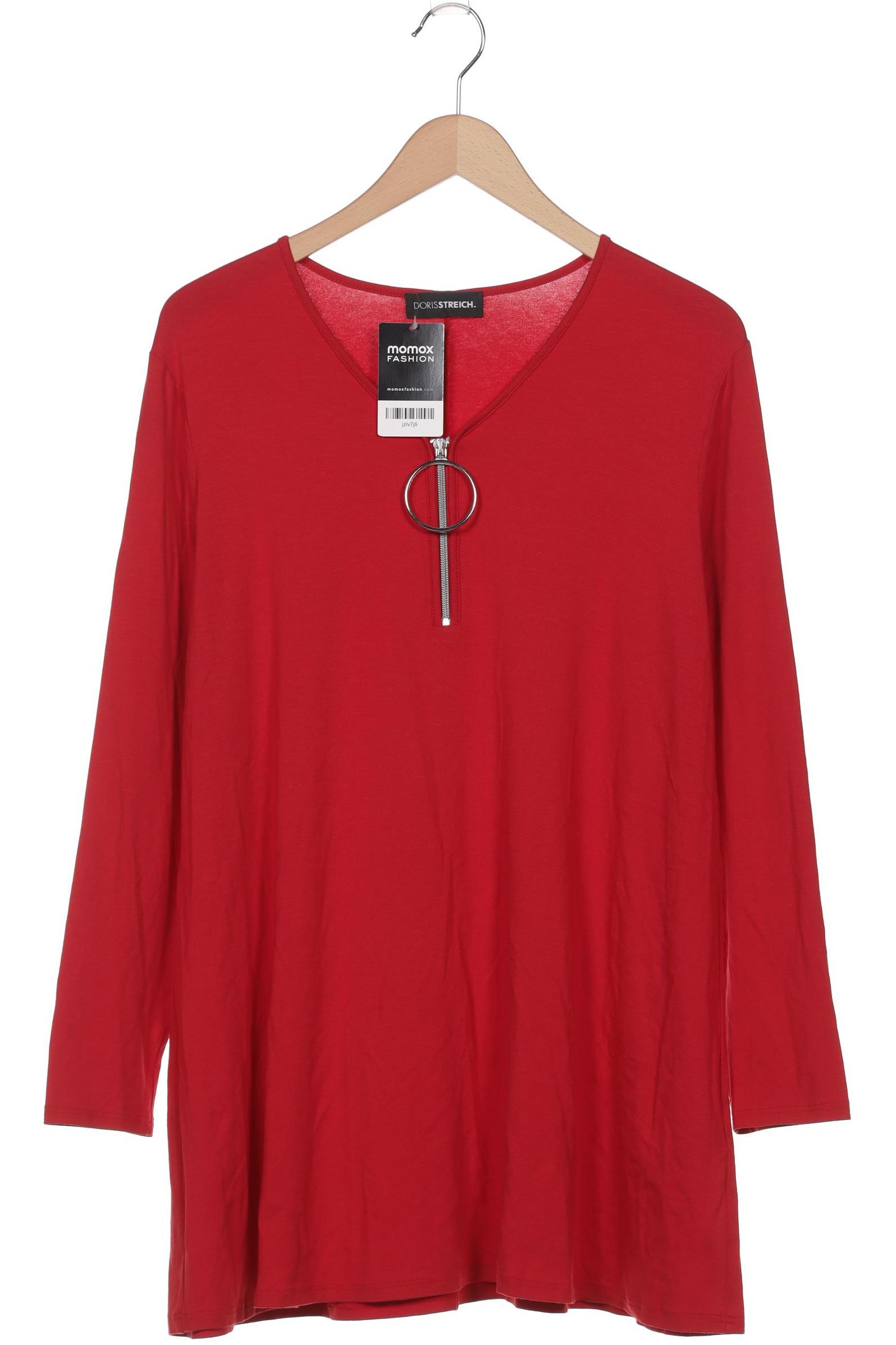 

Doris Streich Damen Langarmshirt, rot, Gr. 44