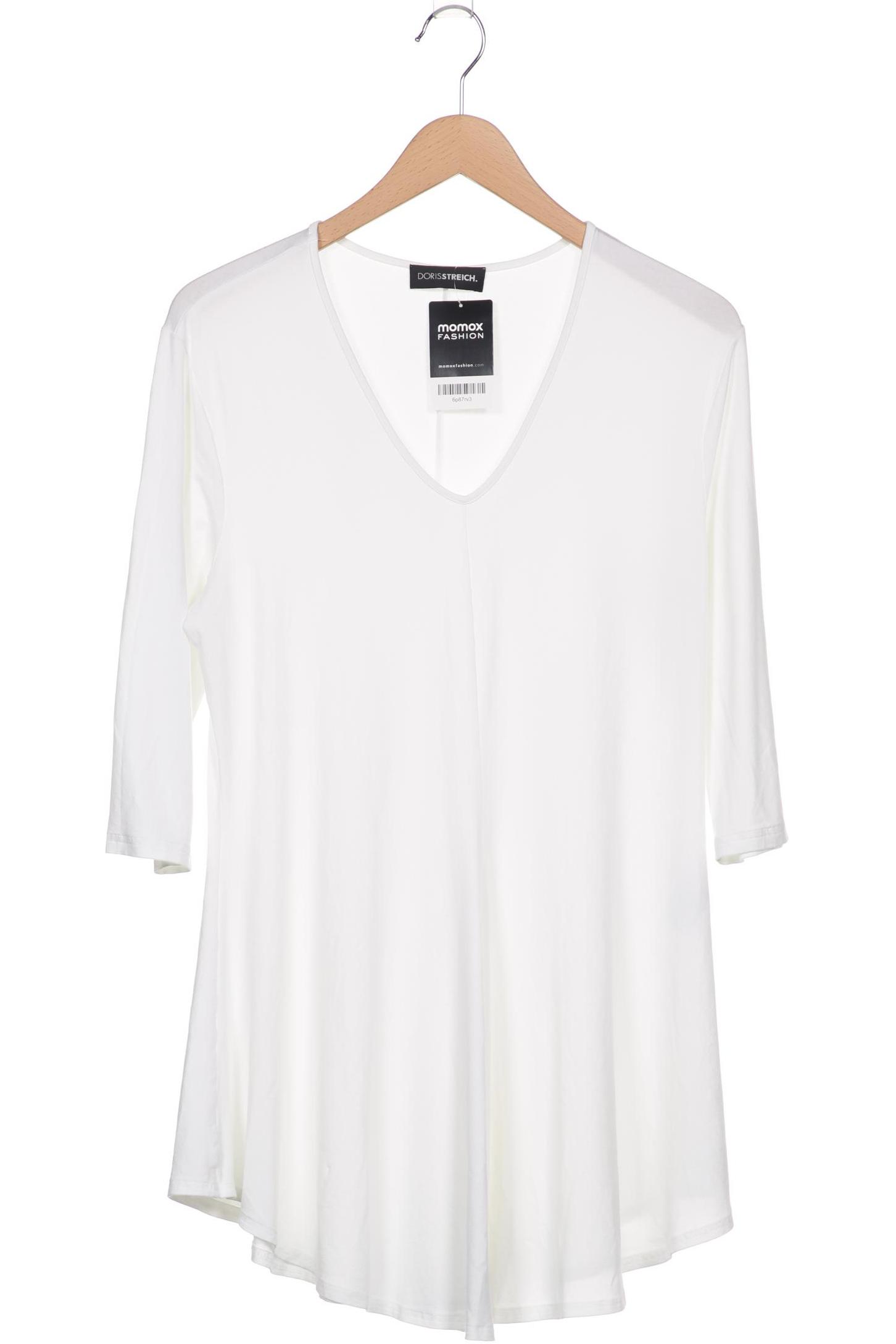 

Doris Streich Damen Langarmshirt, weiß, Gr. 44
