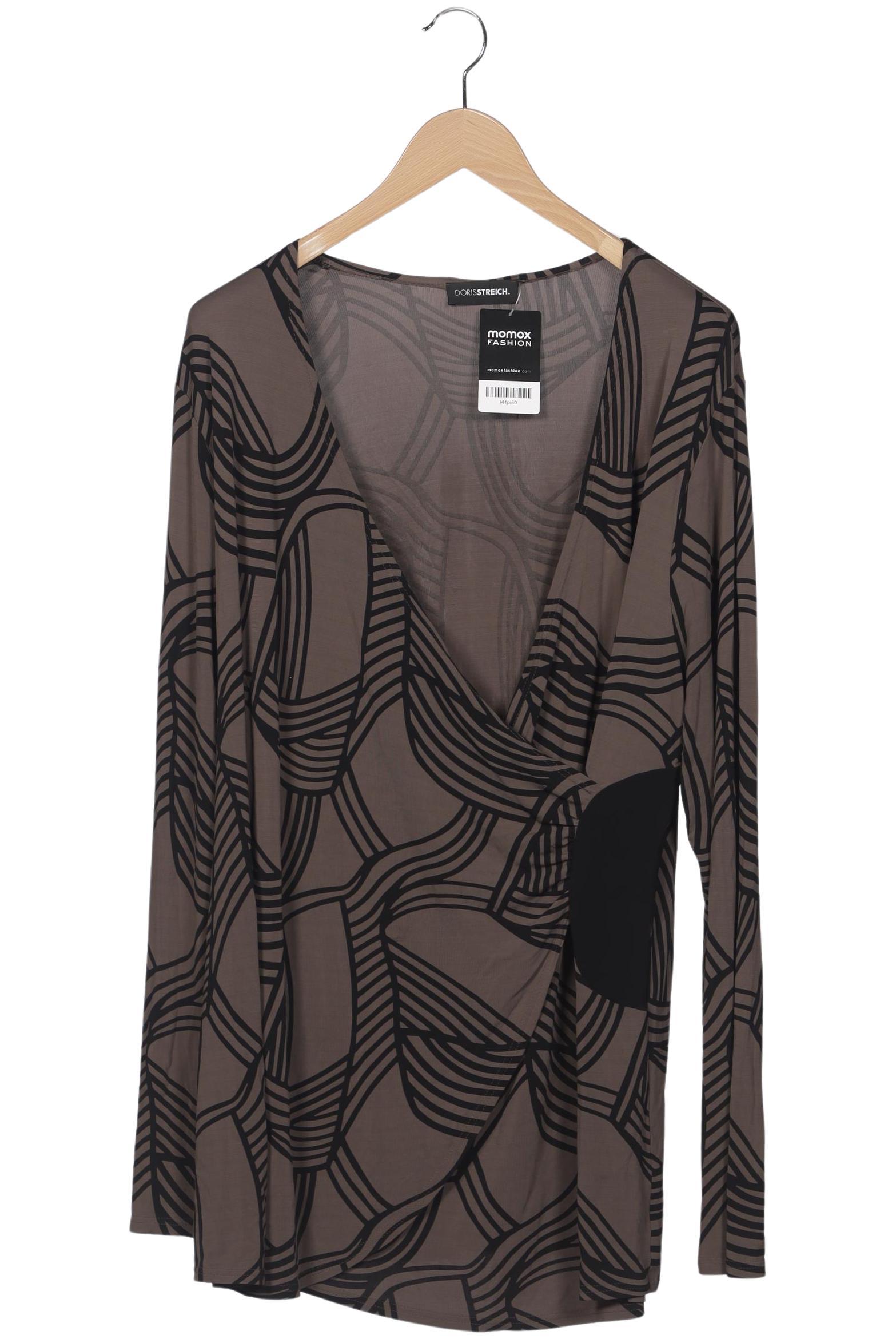 

Doris Streich Damen Langarmshirt, braun, Gr. 50
