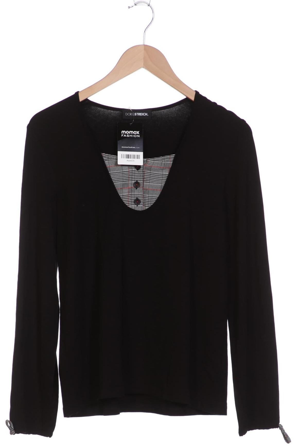 

Doris Streich Damen Langarmshirt, schwarz