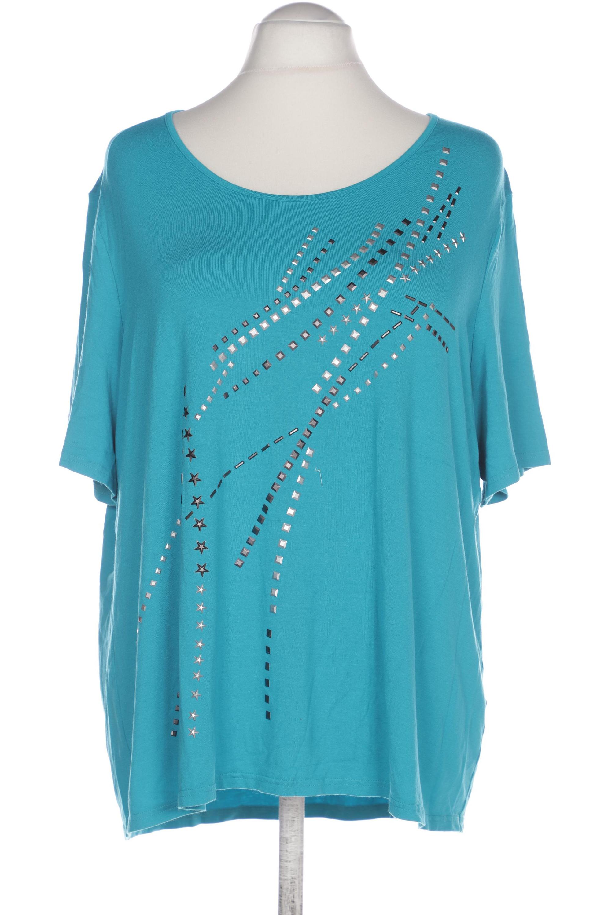 

Doris Streich Damen T-Shirt, blau, Gr. 54