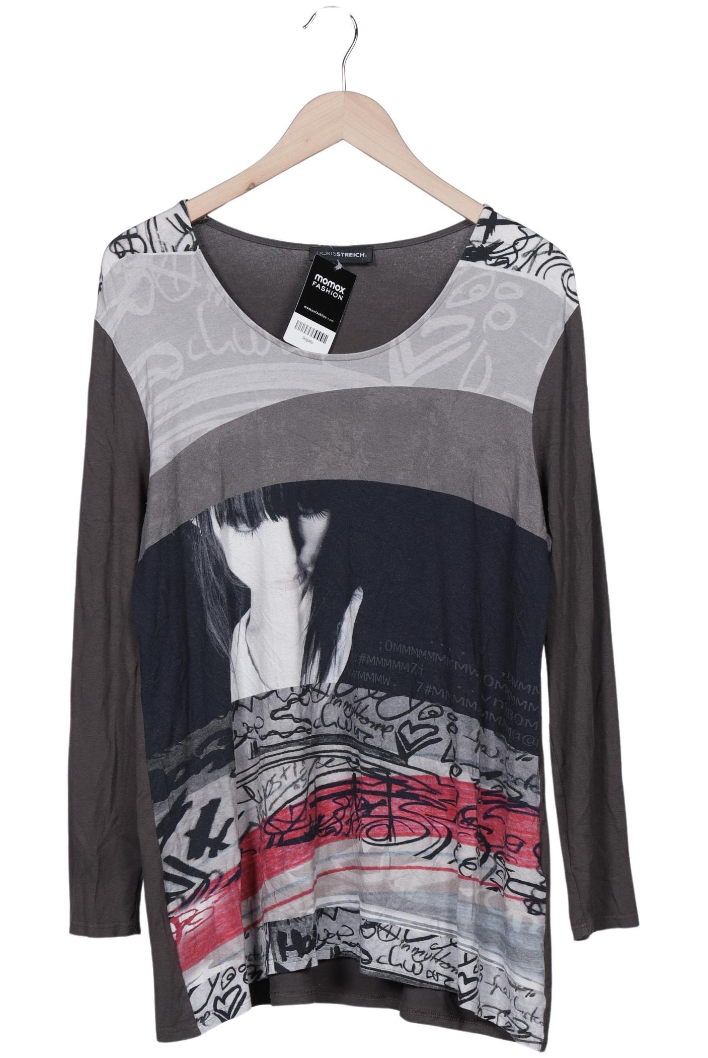 

Doris Streich Damen Langarmshirt, grau, Gr. 44