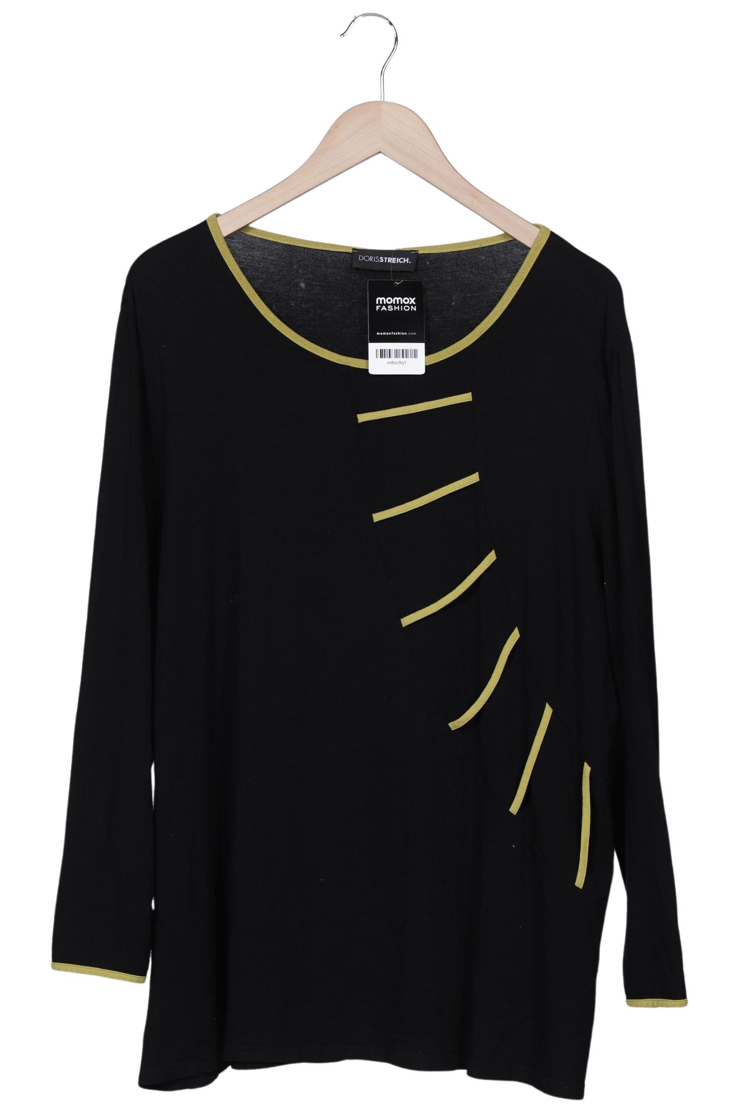 

Doris Streich Damen Langarmshirt, schwarz, Gr. 48