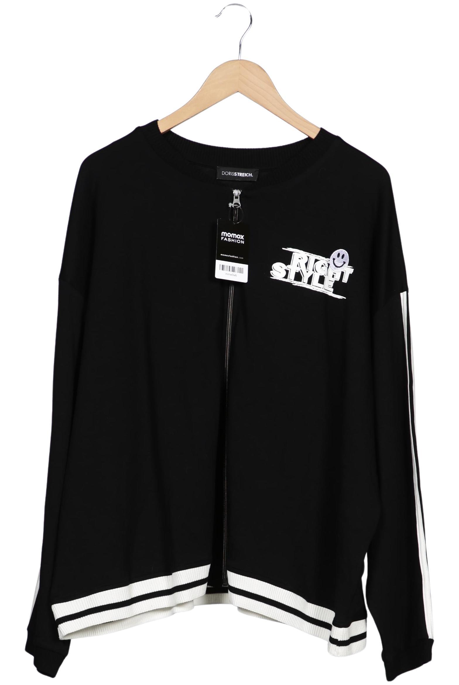 

Doris Streich Damen Sweatshirt, schwarz, Gr. 54