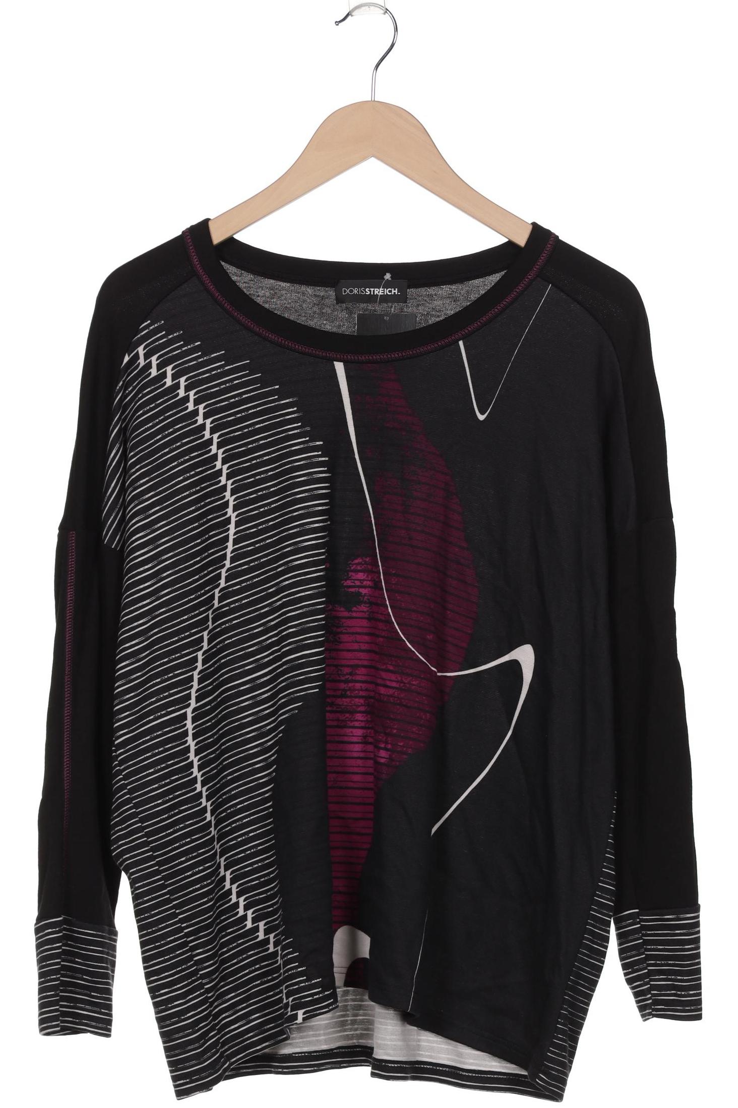 

Doris Streich Damen Langarmshirt, schwarz, Gr. 38