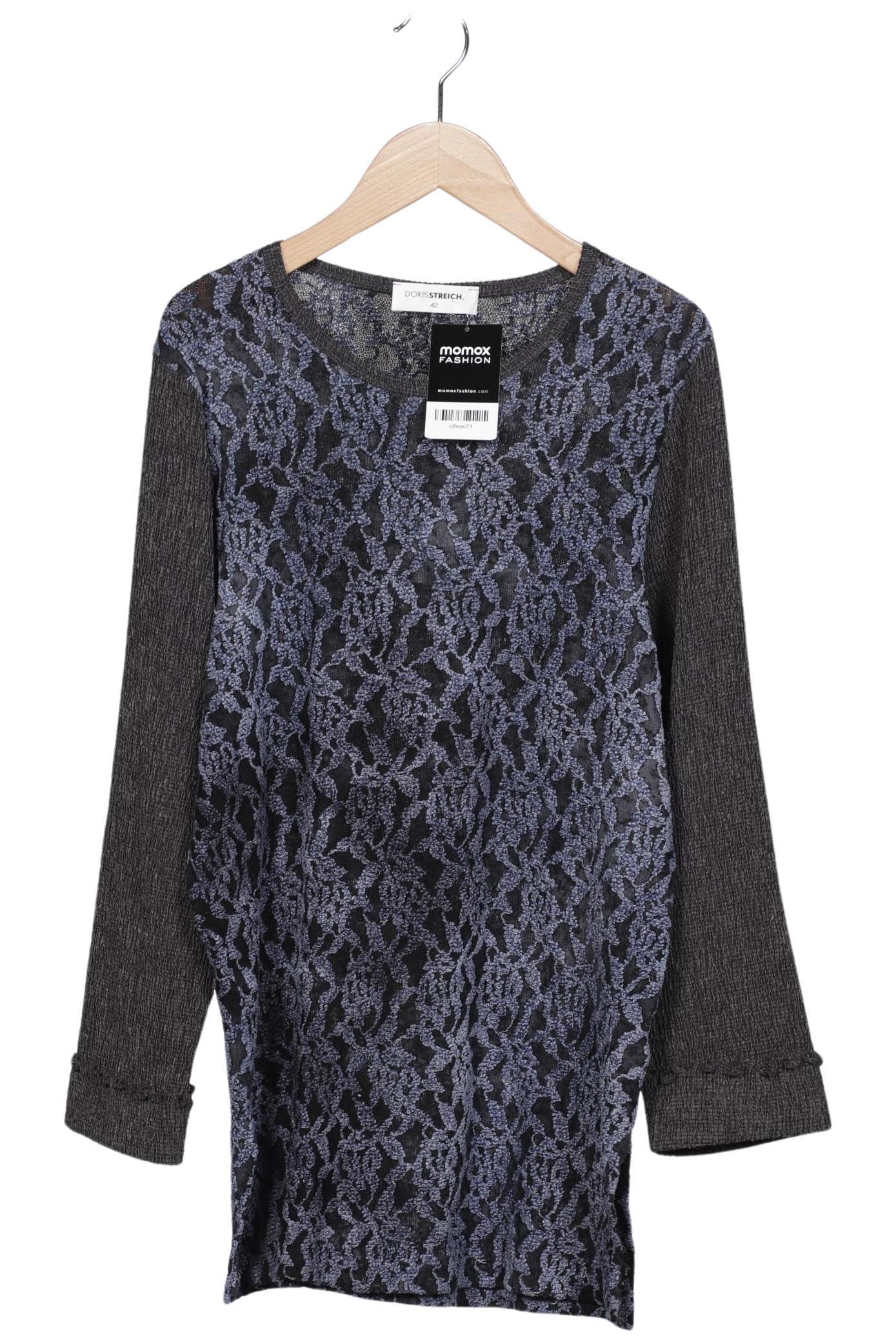 

Doris Streich Damen Langarmshirt, blau, Gr. 42