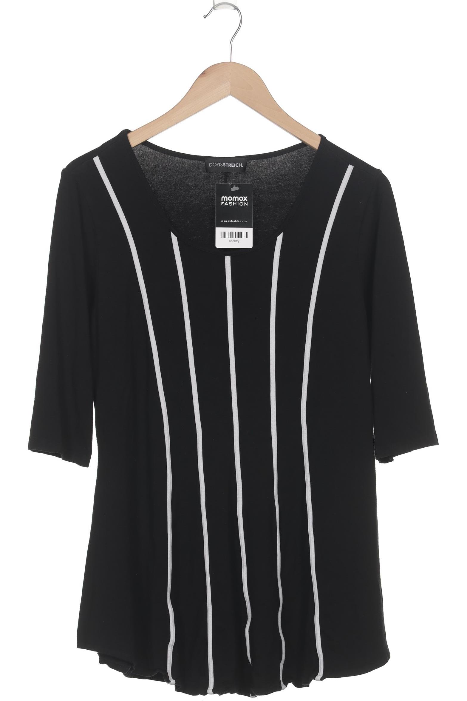 

Doris Streich Damen Langarmshirt, schwarz, Gr. 42