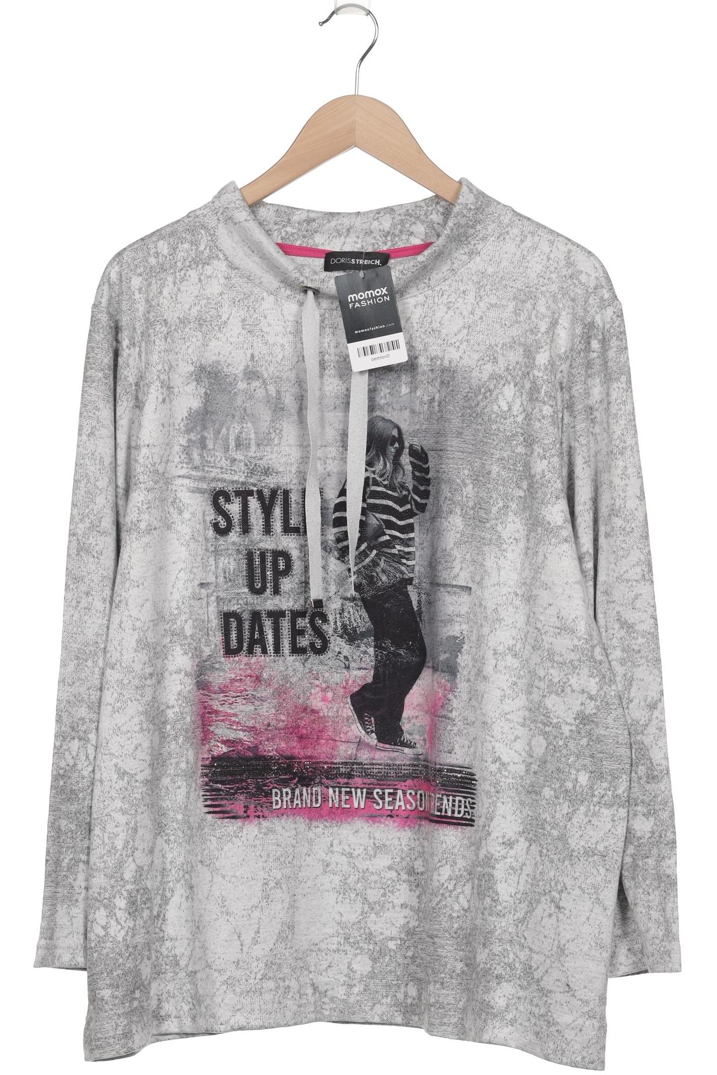 

Doris Streich Damen Langarmshirt, grau, Gr. 48