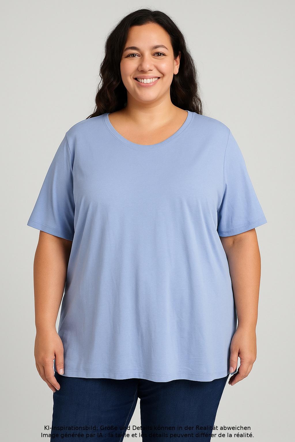 

Doris Streich Damen T-Shirt, hellblau, Gr. 50