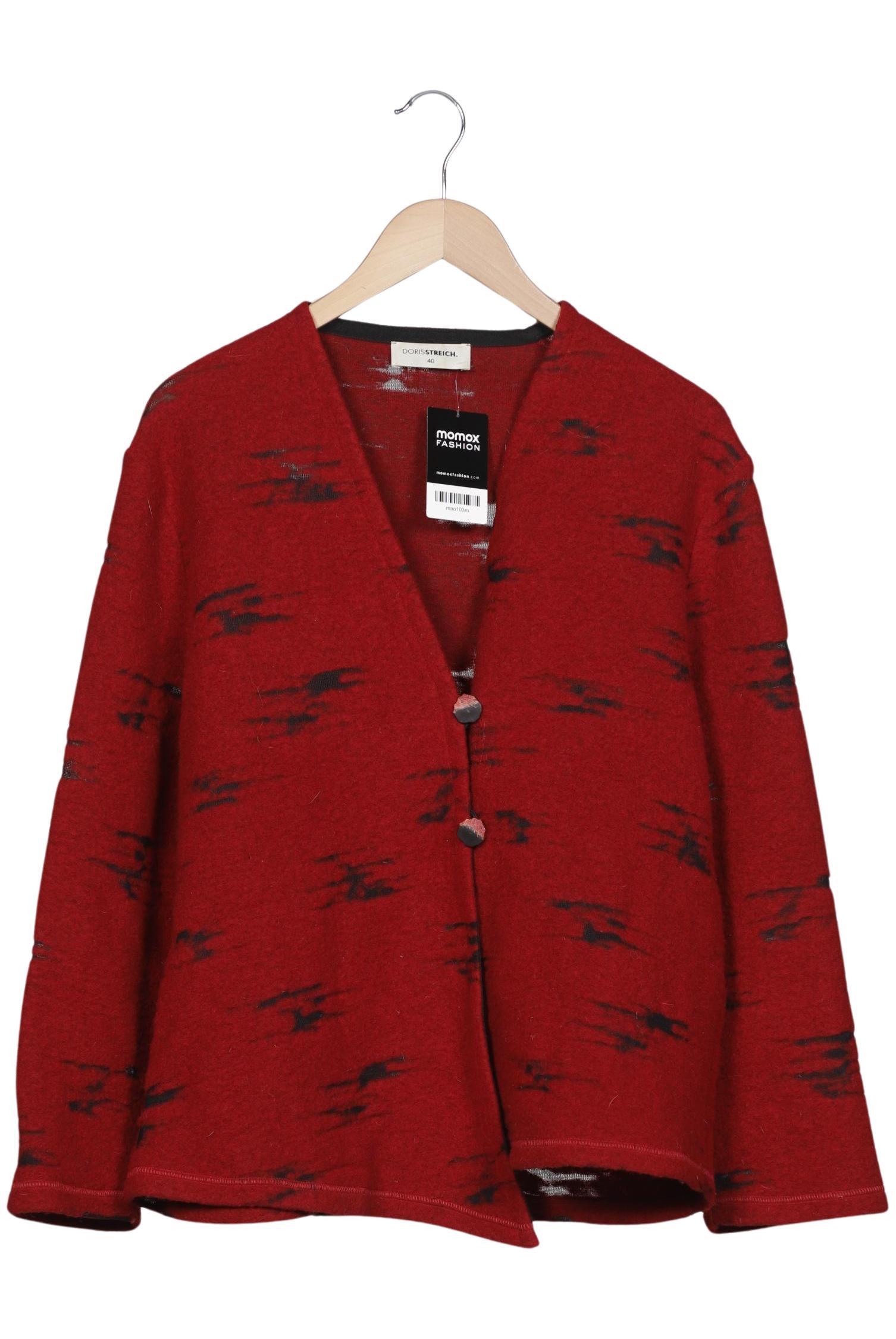 

Doris Streich Damen Strickjacke, bordeaux, Gr. 40