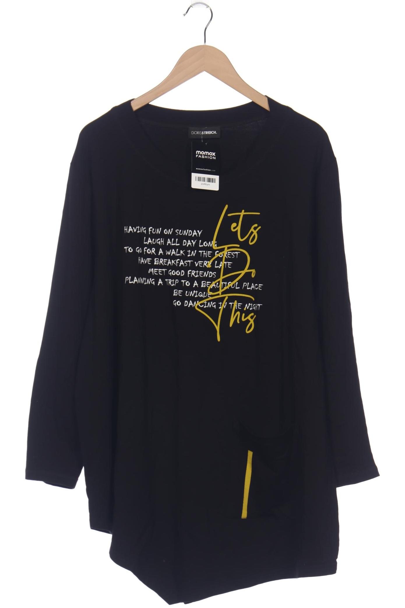 

Doris Streich Damen Sweatshirt, schwarz, Gr. 48