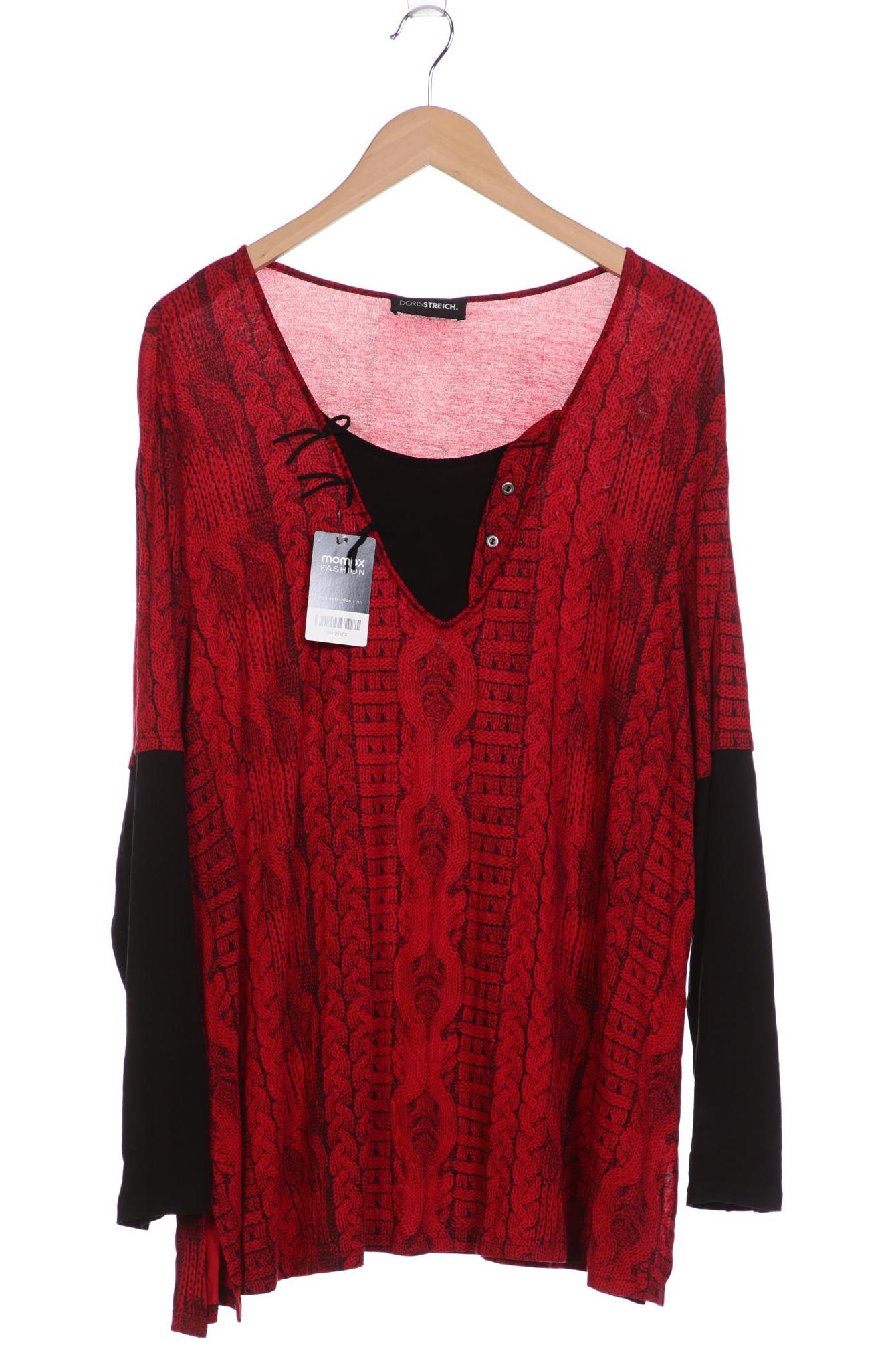 

Doris Streich Damen Langarmshirt, rot, Gr. 50