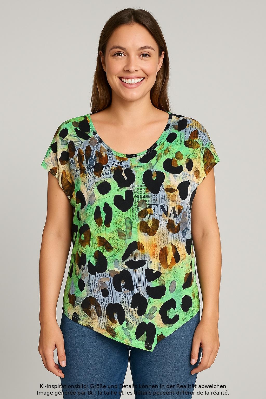 

Doris Streich Damen T-Shirt, mehrfarbig, Gr. 38