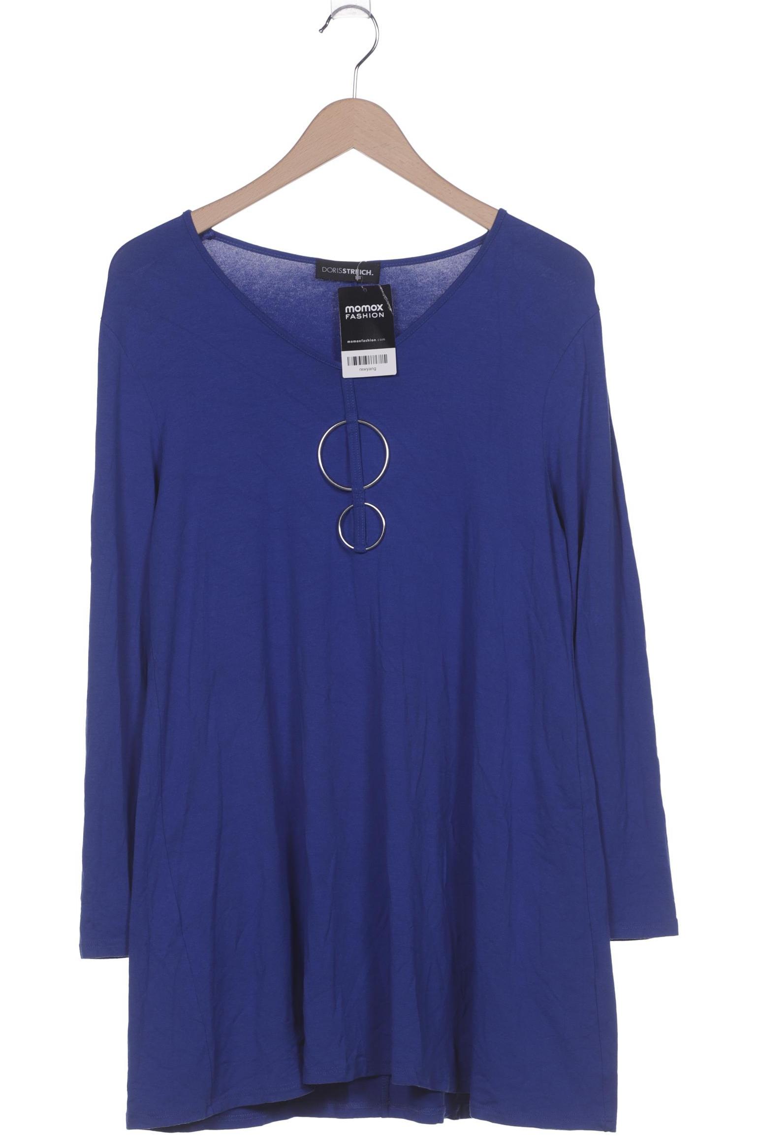 

Doris Streich Damen Langarmshirt, blau, Gr. 38