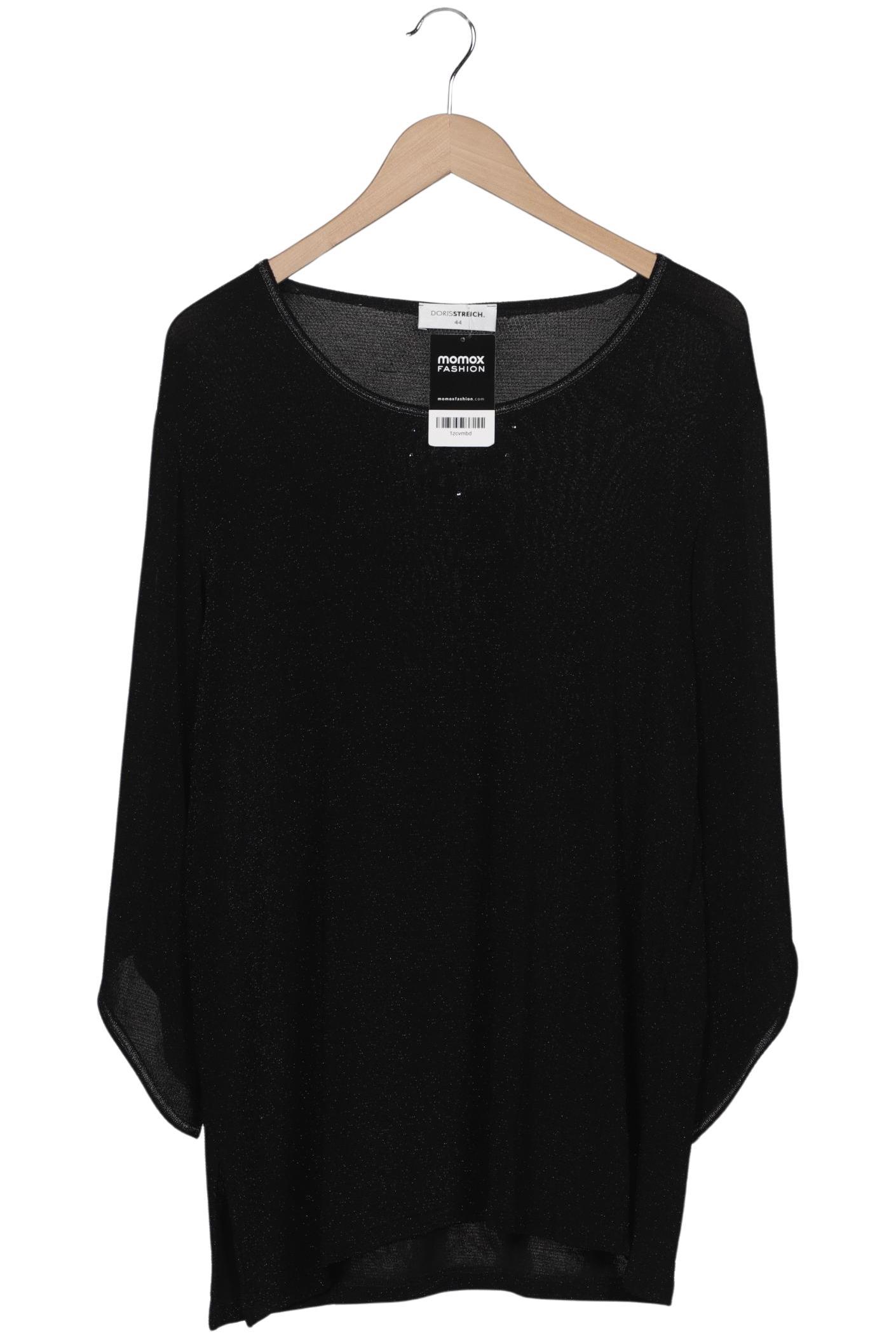 

Doris Streich Damen Langarmshirt, schwarz, Gr. 44