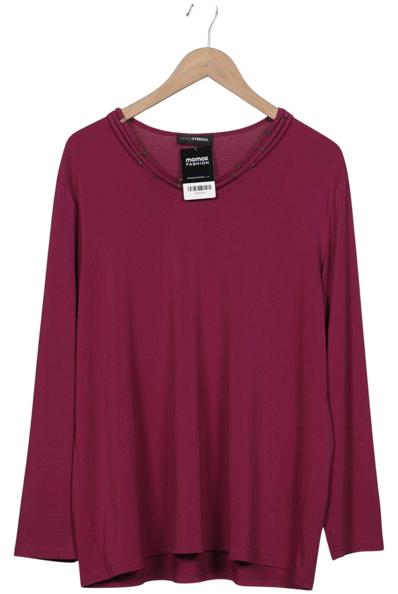 

Doris Streich Damen Langarmshirt, bordeaux, Gr. 50