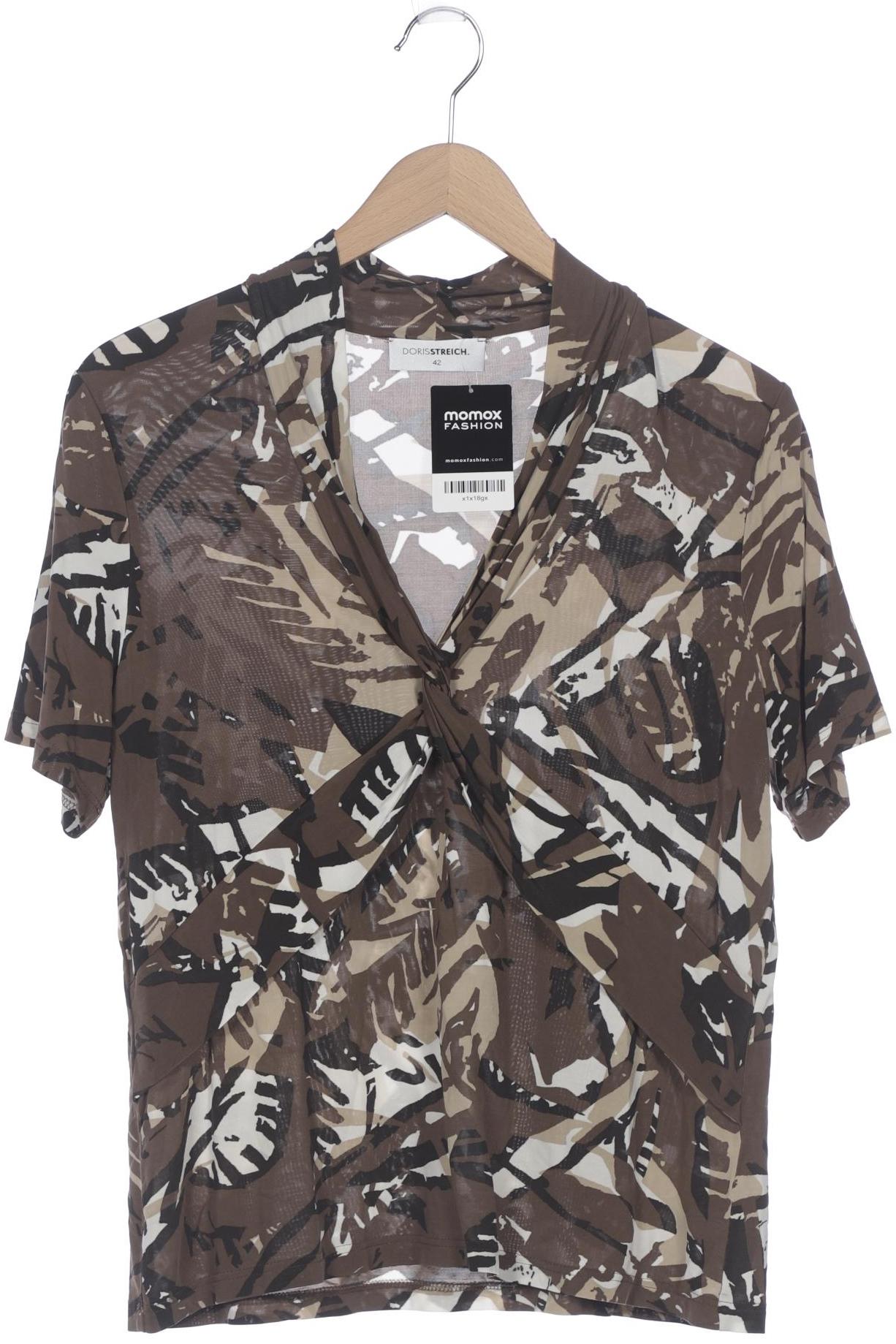 

Doris Streich Damen T-Shirt, braun, Gr. 42