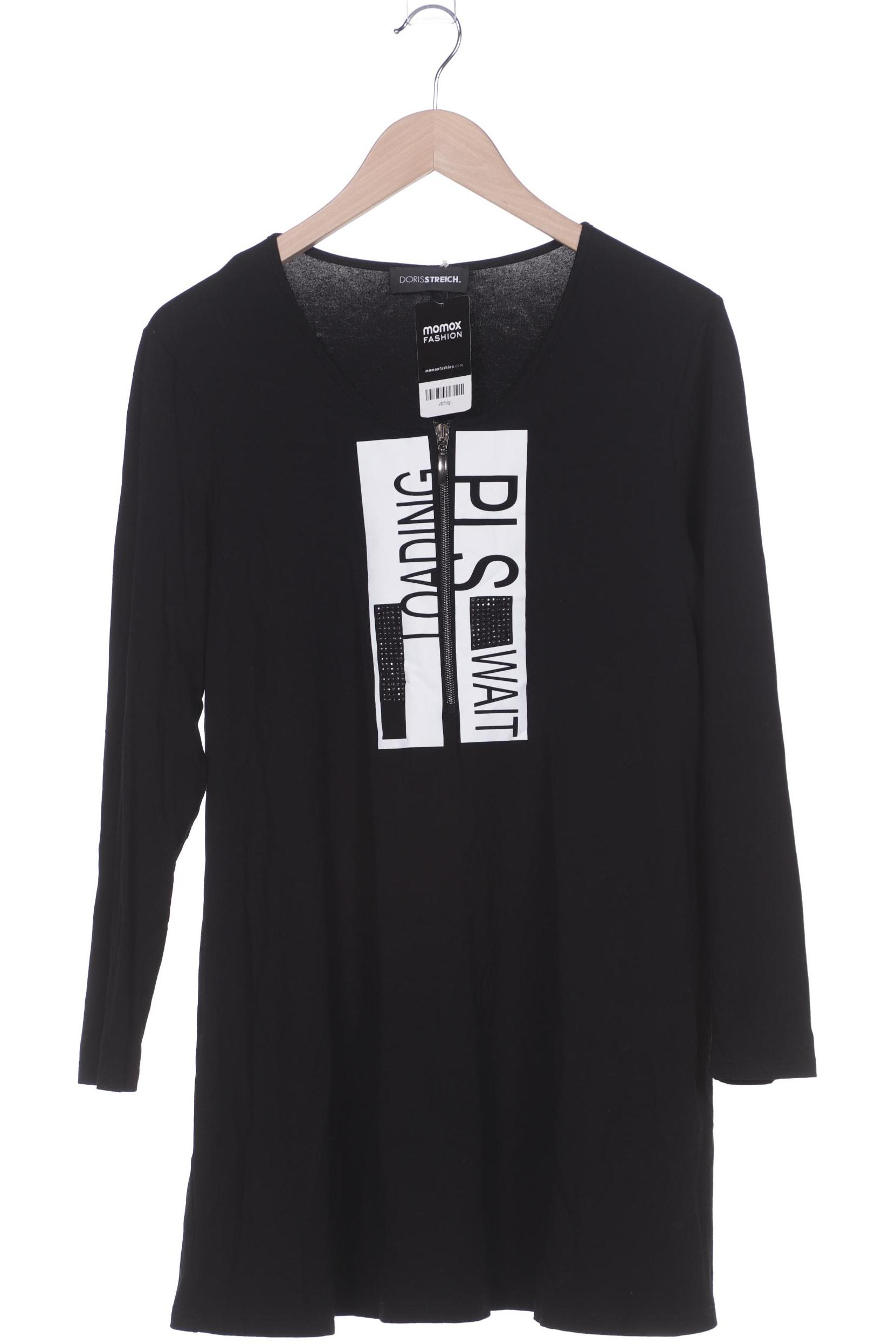 

Doris Streich Damen Langarmshirt, schwarz, Gr. 38