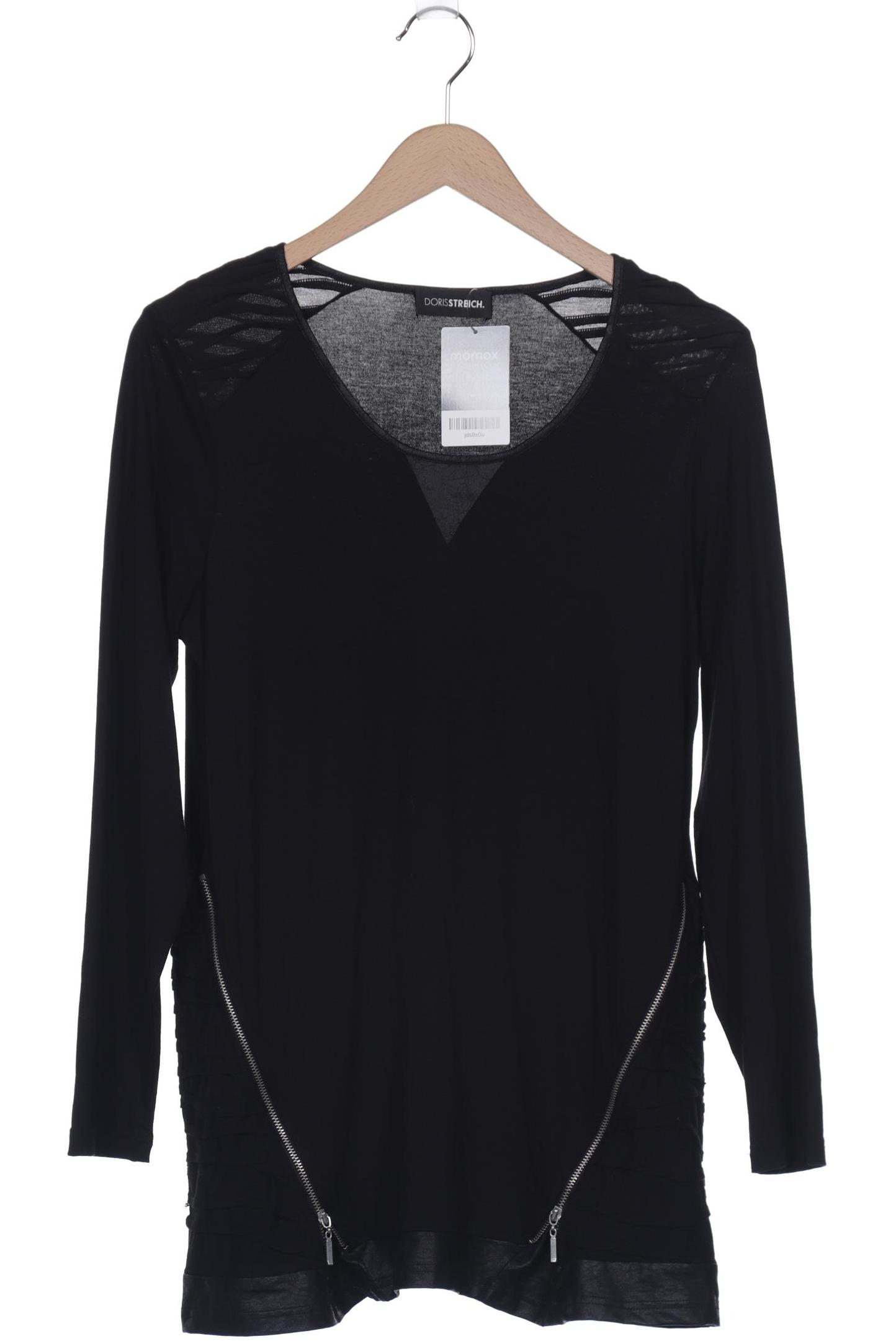 

Doris Streich Damen Langarmshirt, schwarz, Gr. 36