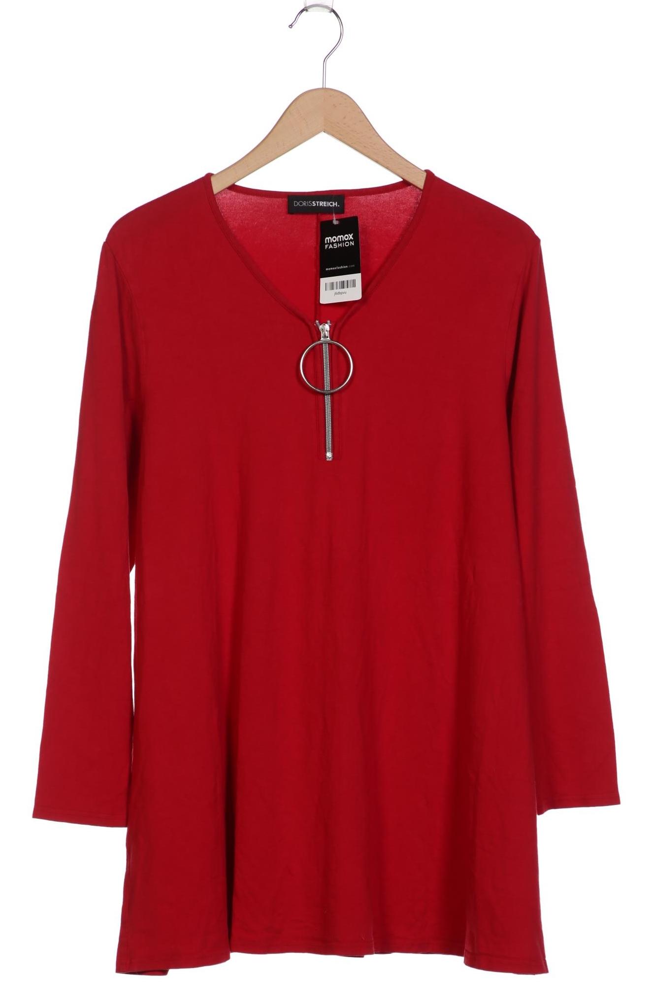 

Doris Streich Damen Langarmshirt, rot, Gr. 46