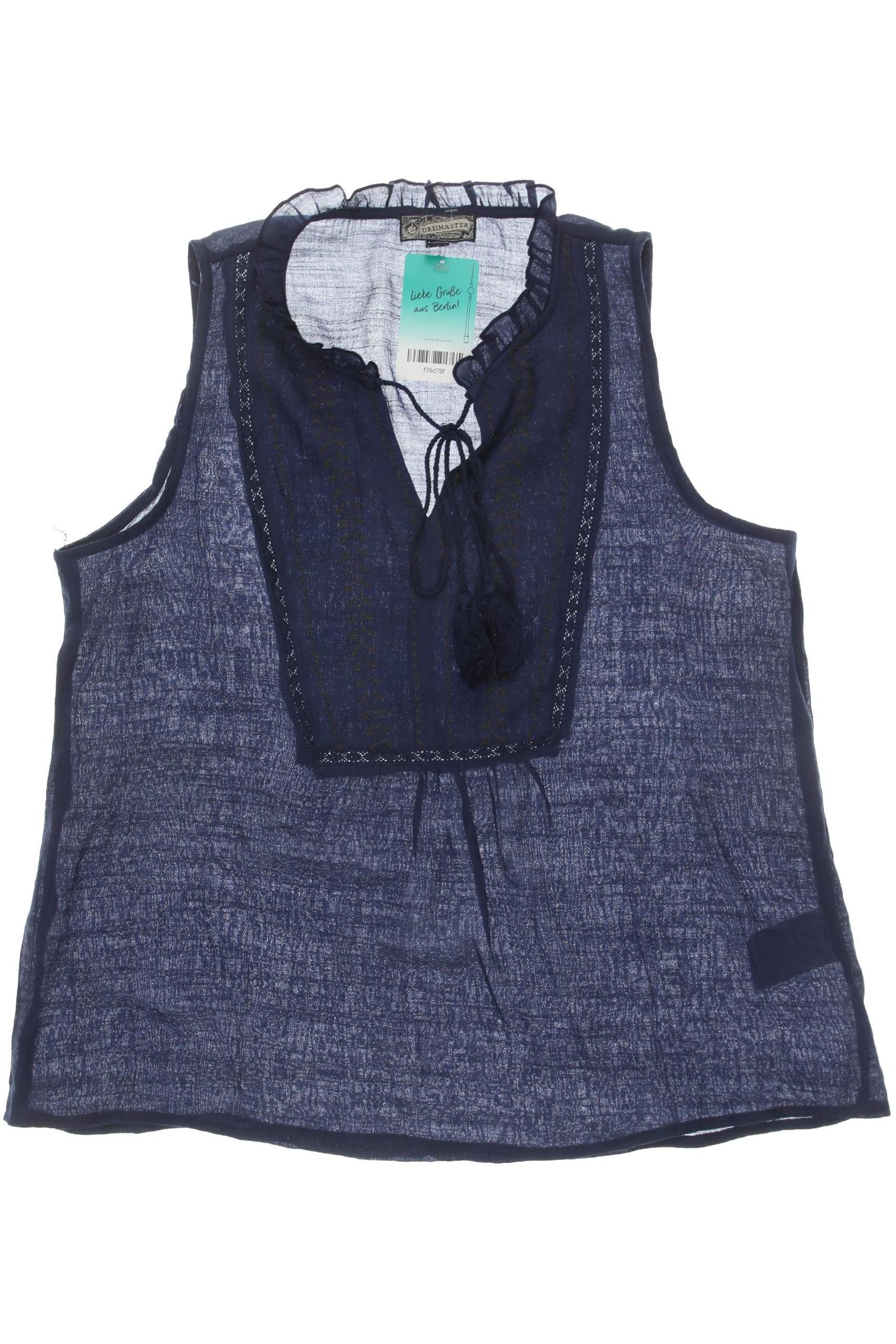 

DreiMaster Damen Bluse, blau, Gr.