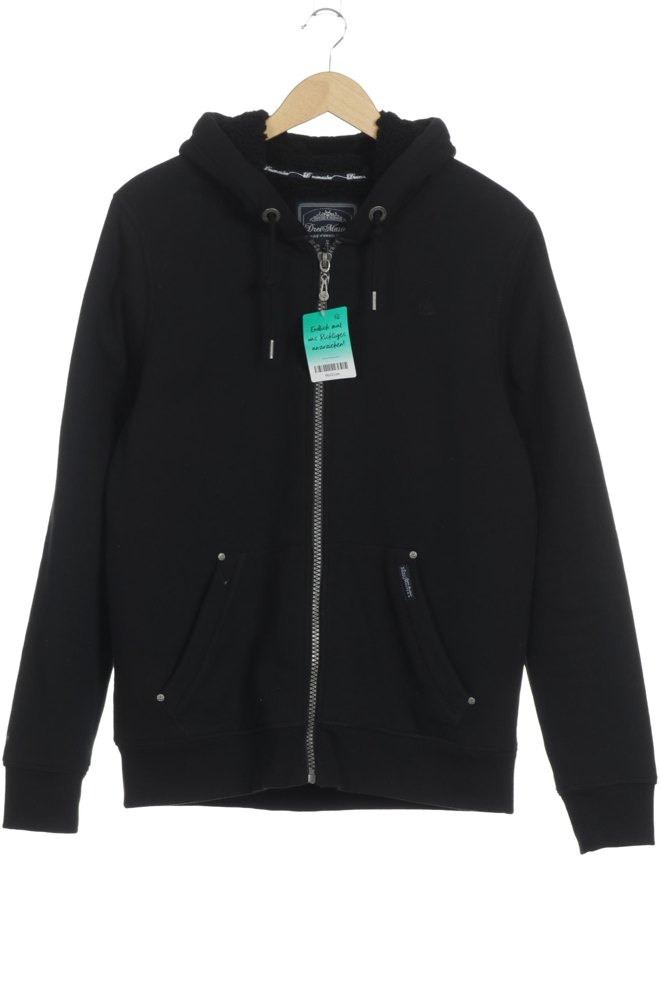 Thumbnail - DreiMaster Herren Kapuzenpullover, schwarz, Gr.