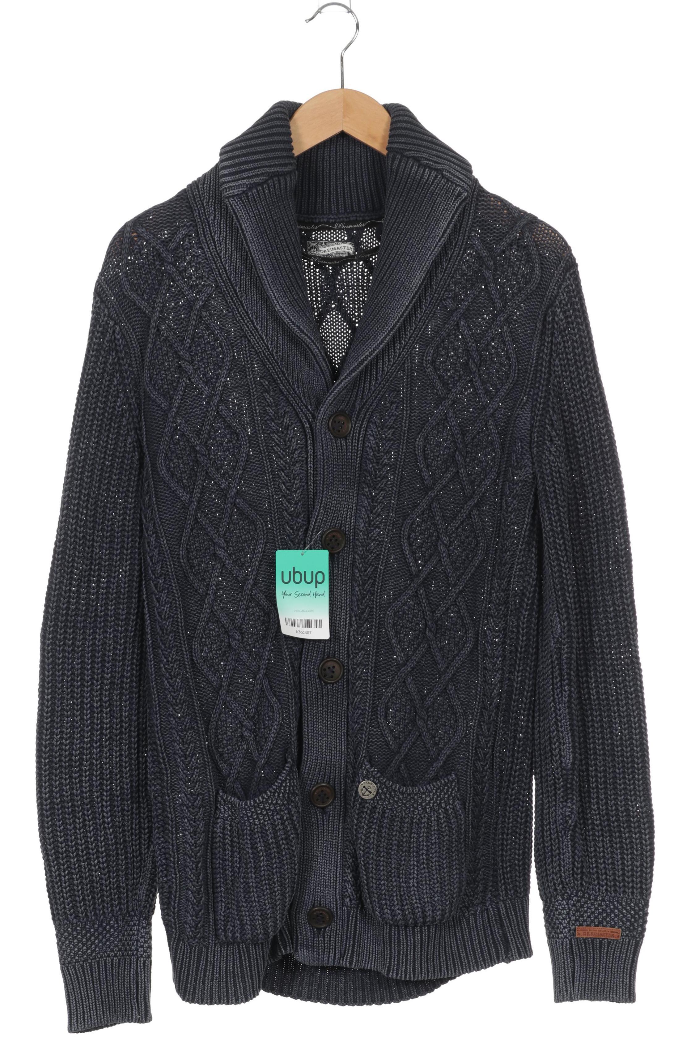 Thumbnail - DreiMaster Herren Strickjacke, blau, Gr.