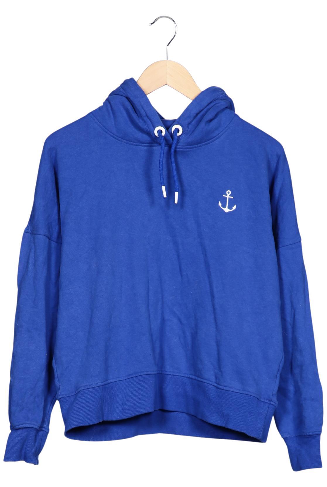 

DreiMaster Damen Kapuzenpullover, blau, Gr. 38