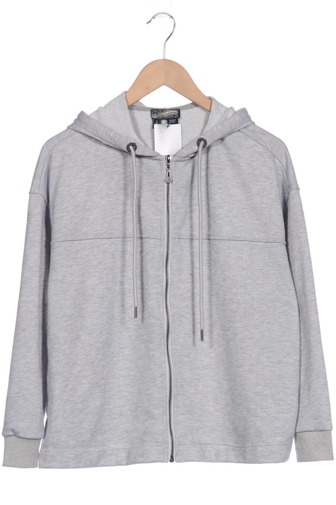 

DreiMaster Damen Kapuzenpullover, grau, Gr. 34