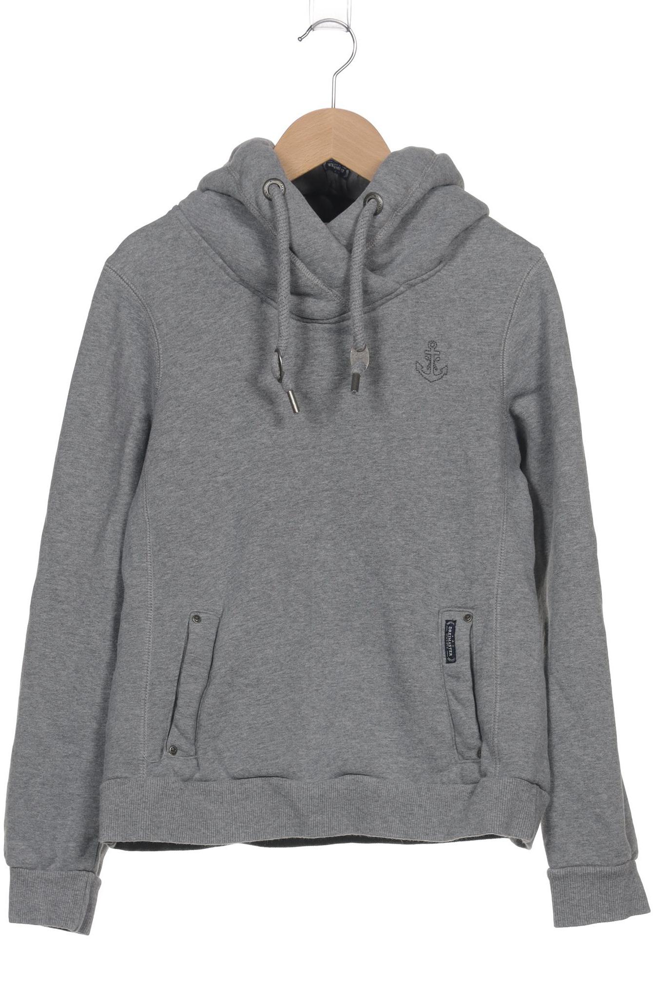 

DreiMaster Damen Kapuzenpullover, grau, Gr. 34