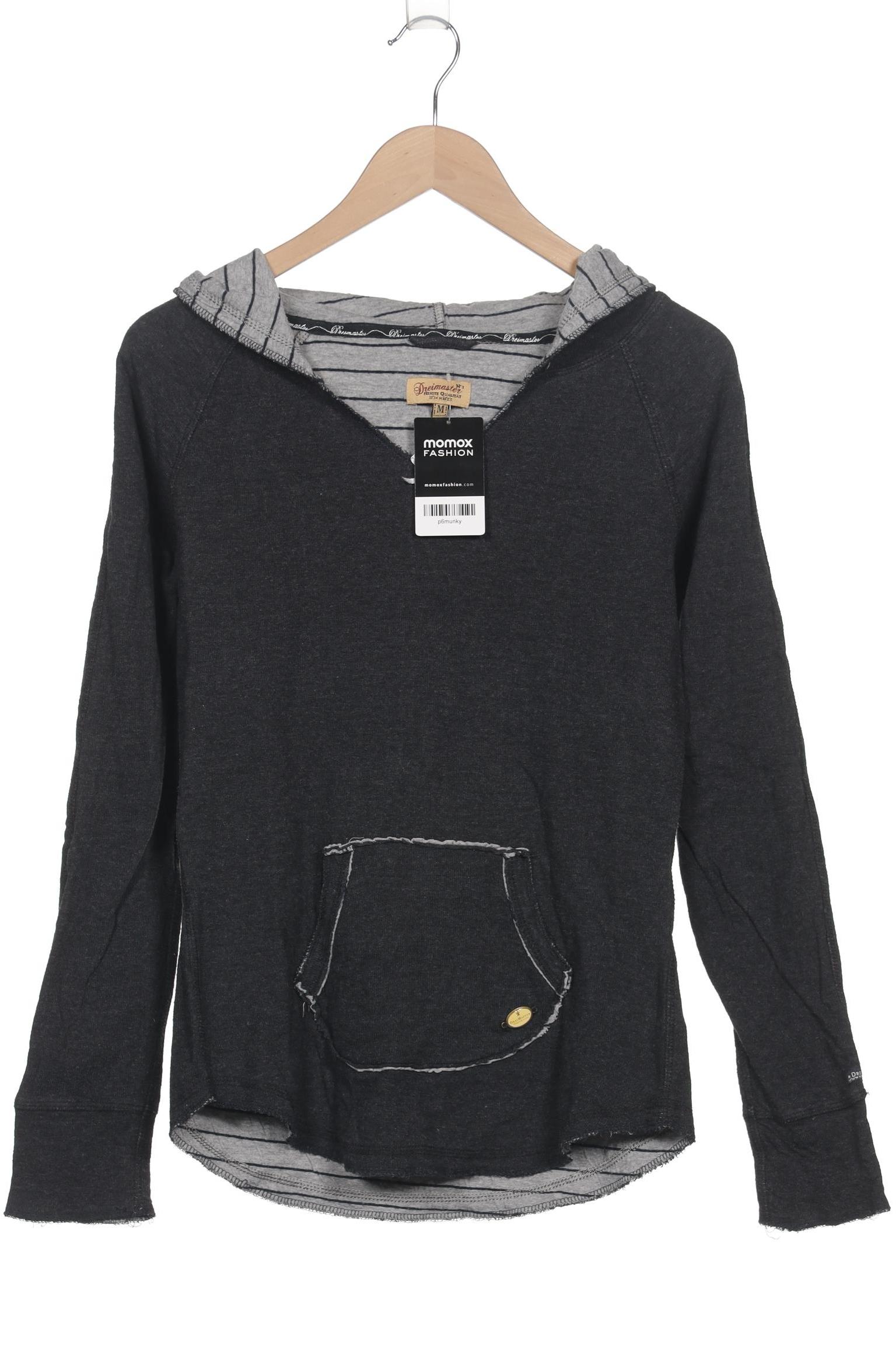 

DreiMaster Damen Kapuzenpullover, grau, Gr. 38