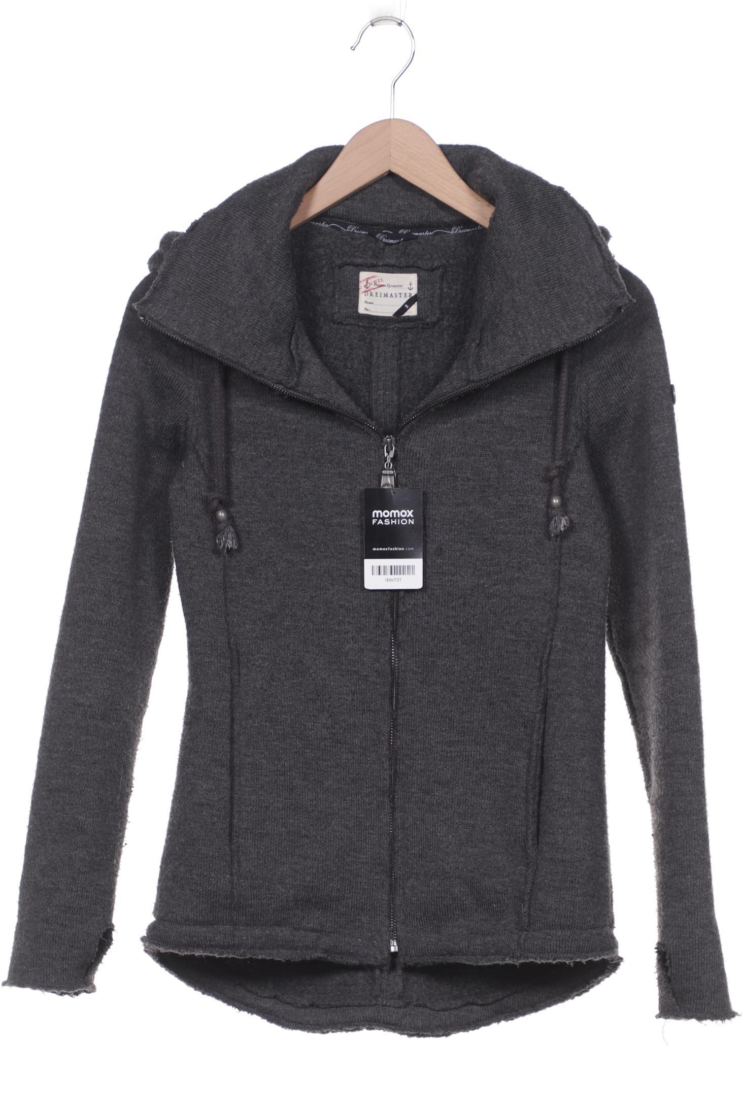 

DreiMaster Damen Kapuzenpullover, grau, Gr. 36