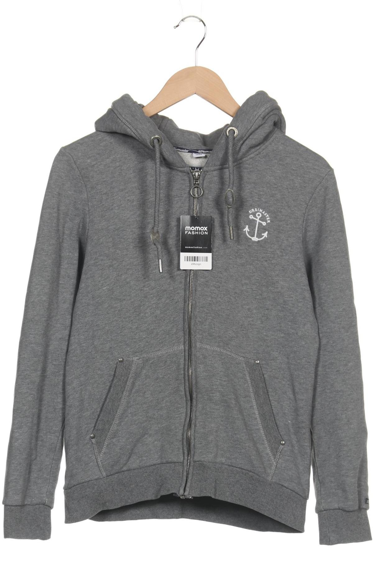 

DreiMaster Damen Kapuzenpullover, grau, Gr. 36