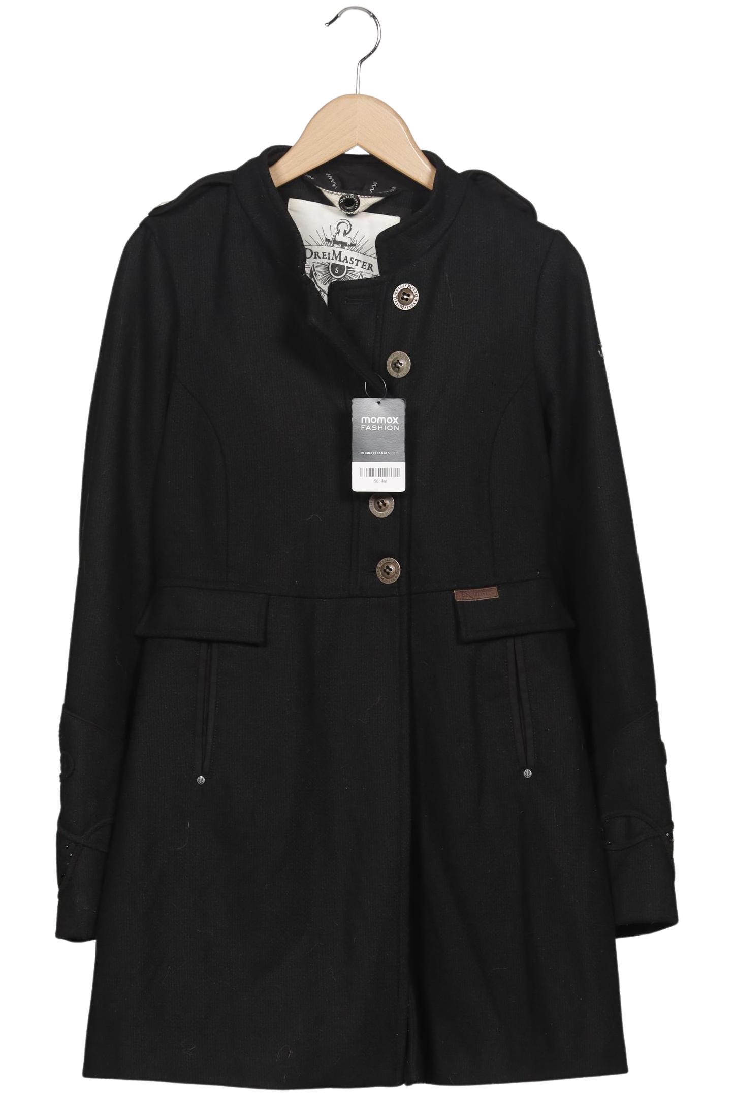 

DreiMaster Damen Mantel, schwarz, Gr. 36