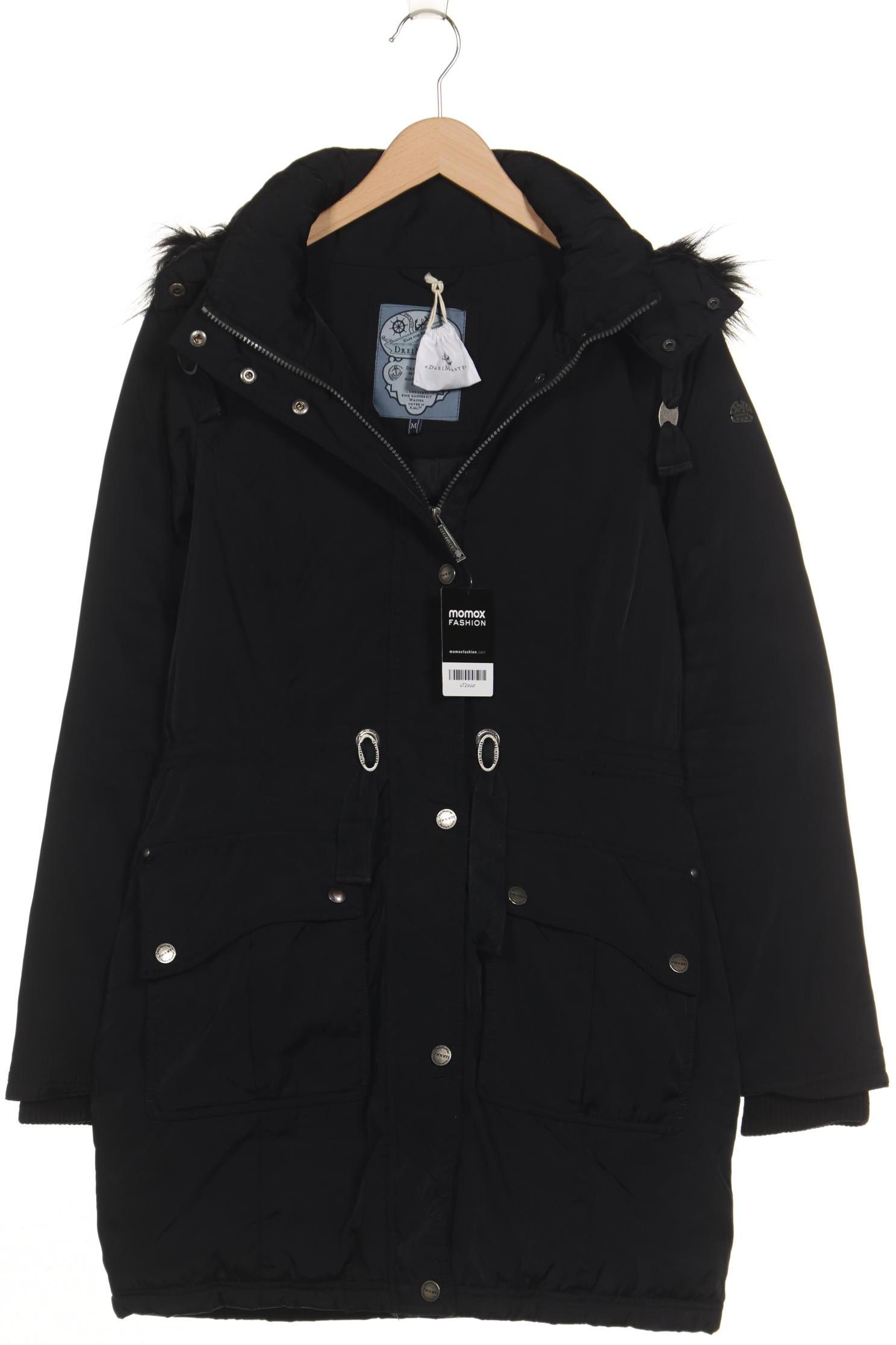 

DreiMaster Damen Mantel, schwarz, Gr. 38