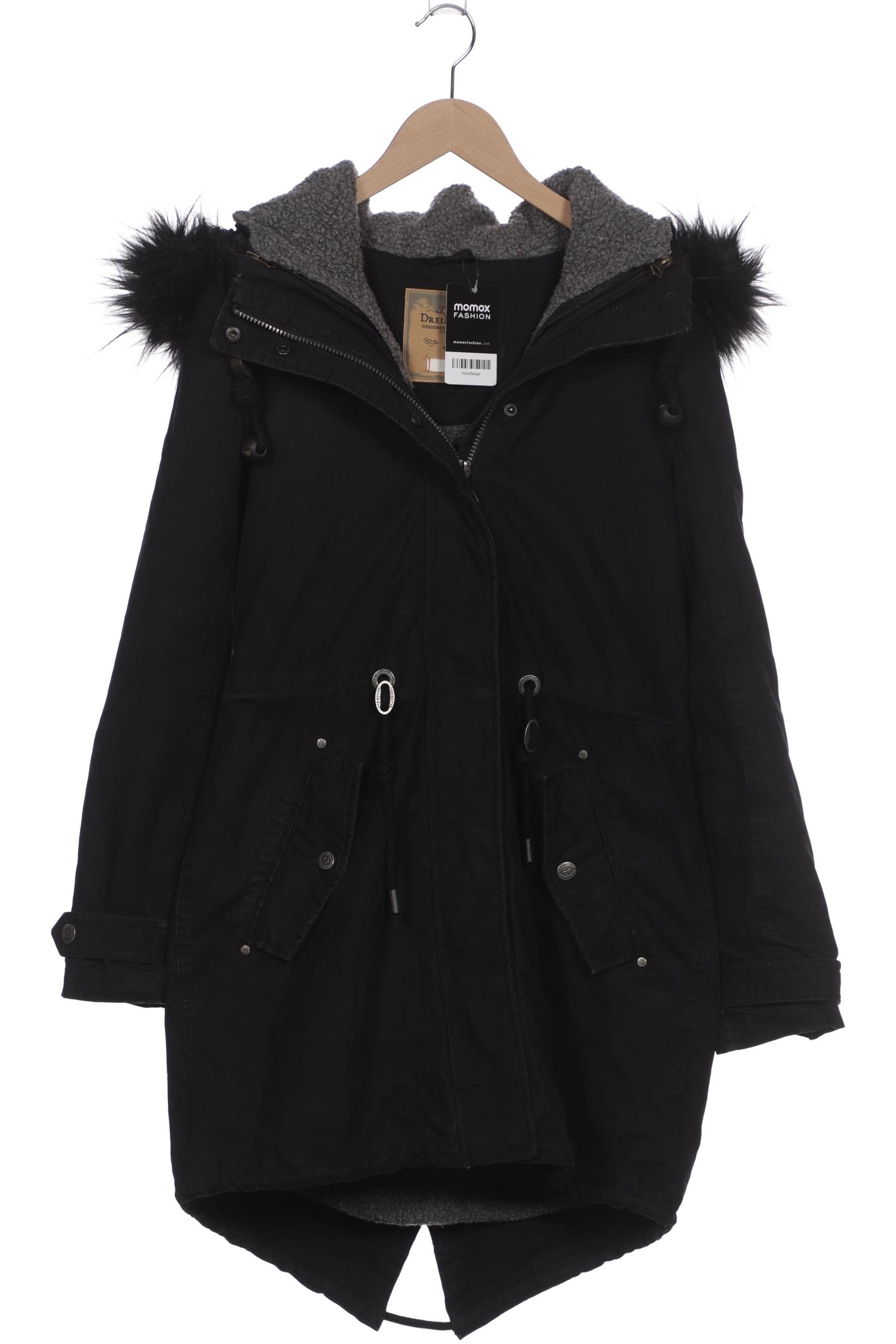 

DreiMaster Damen Mantel, schwarz, Gr. 42
