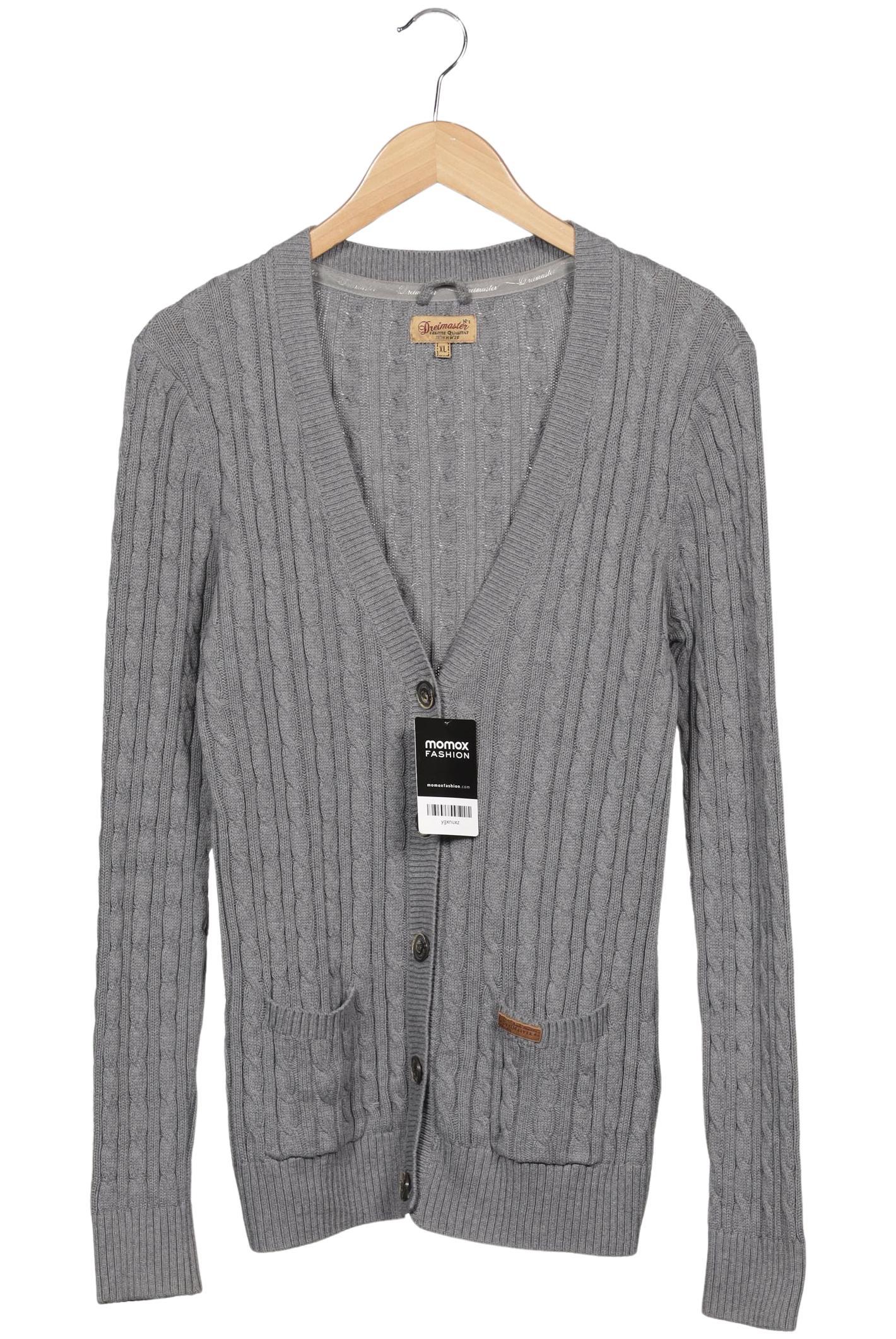 

DreiMaster Damen Strickjacke, grau, Gr. 44
