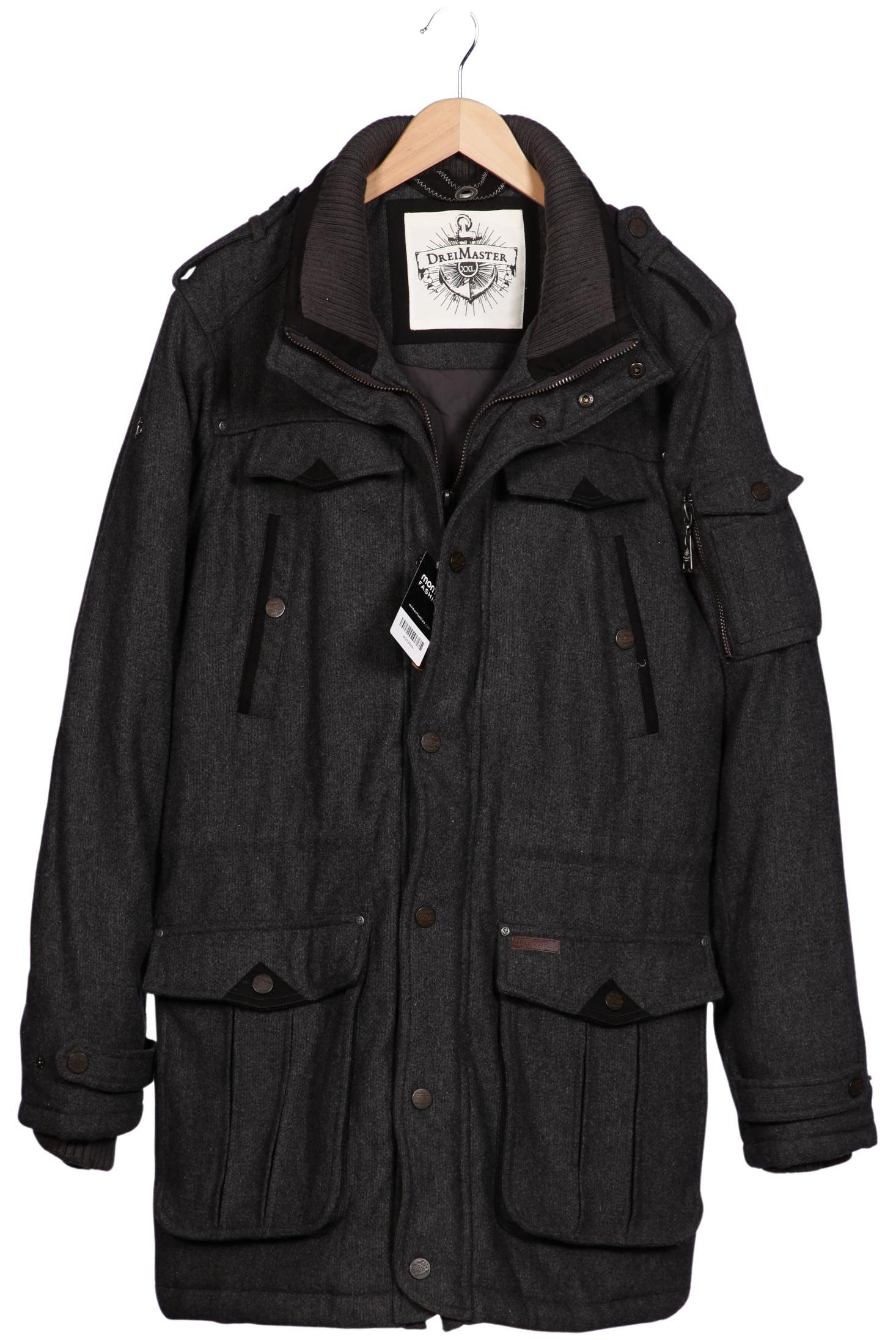 Thumbnail - DreiMaster Herren Mantel, grau, Gr. 56