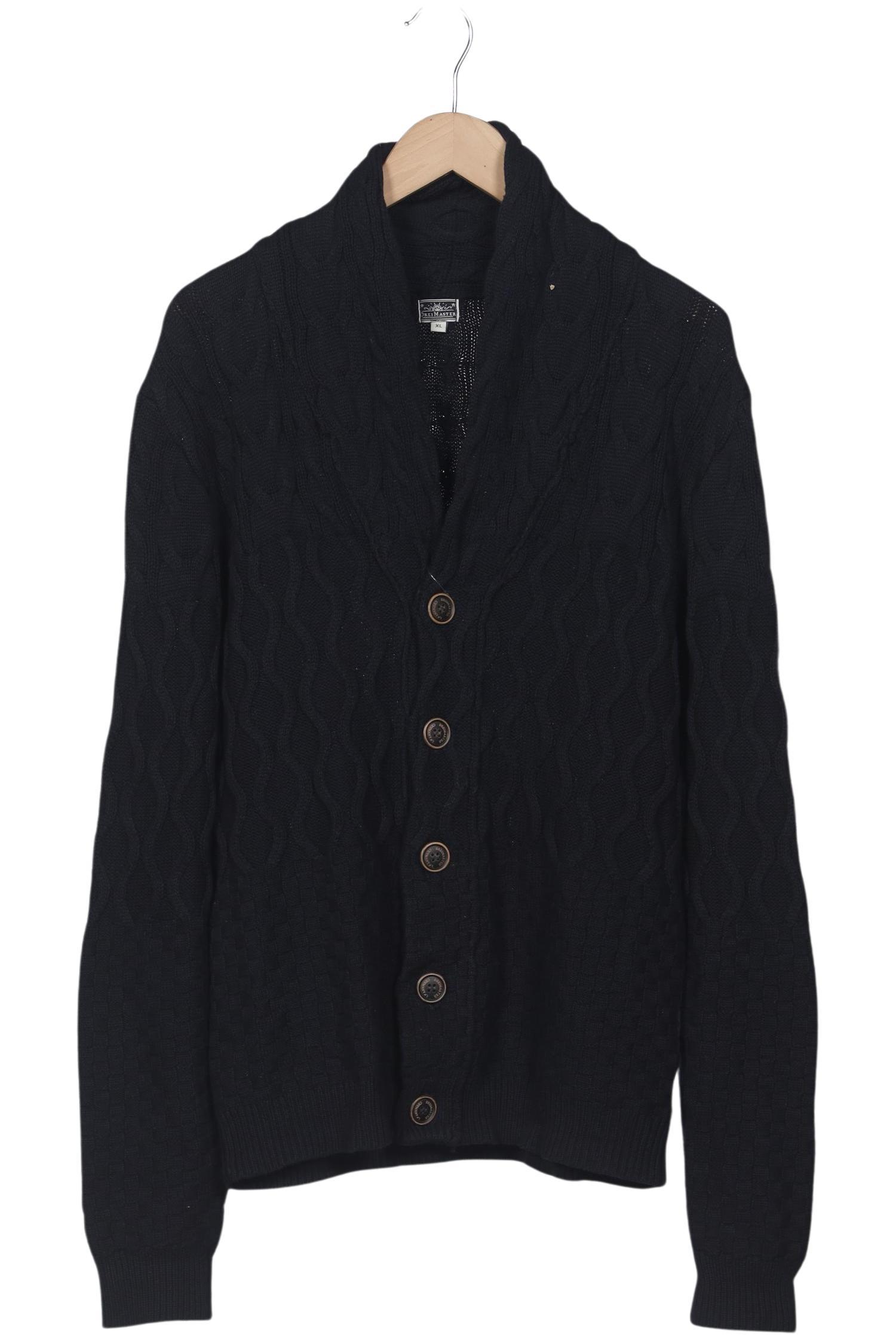 Thumbnail - DreiMaster Herren Strickjacke, marineblau, Gr. 54