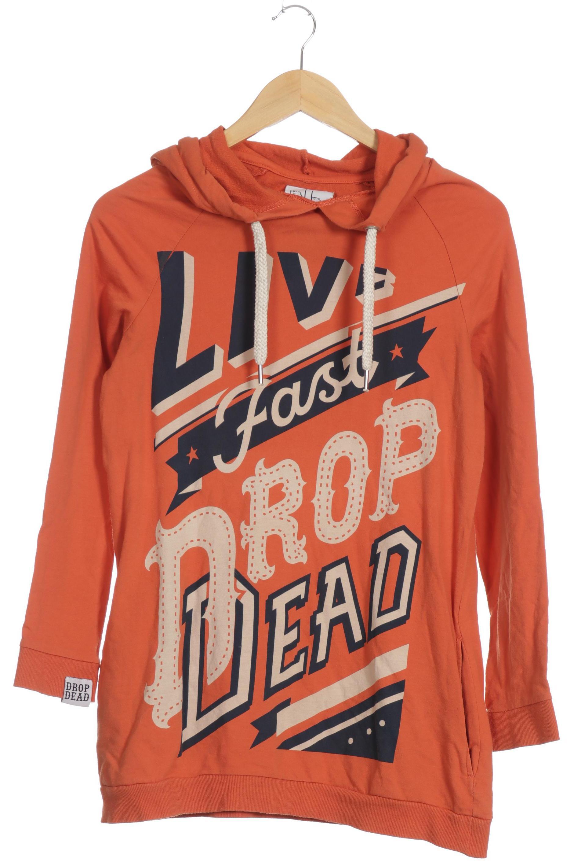 

Drop Dead Damen Kapuzenpullover, orange, Gr.
