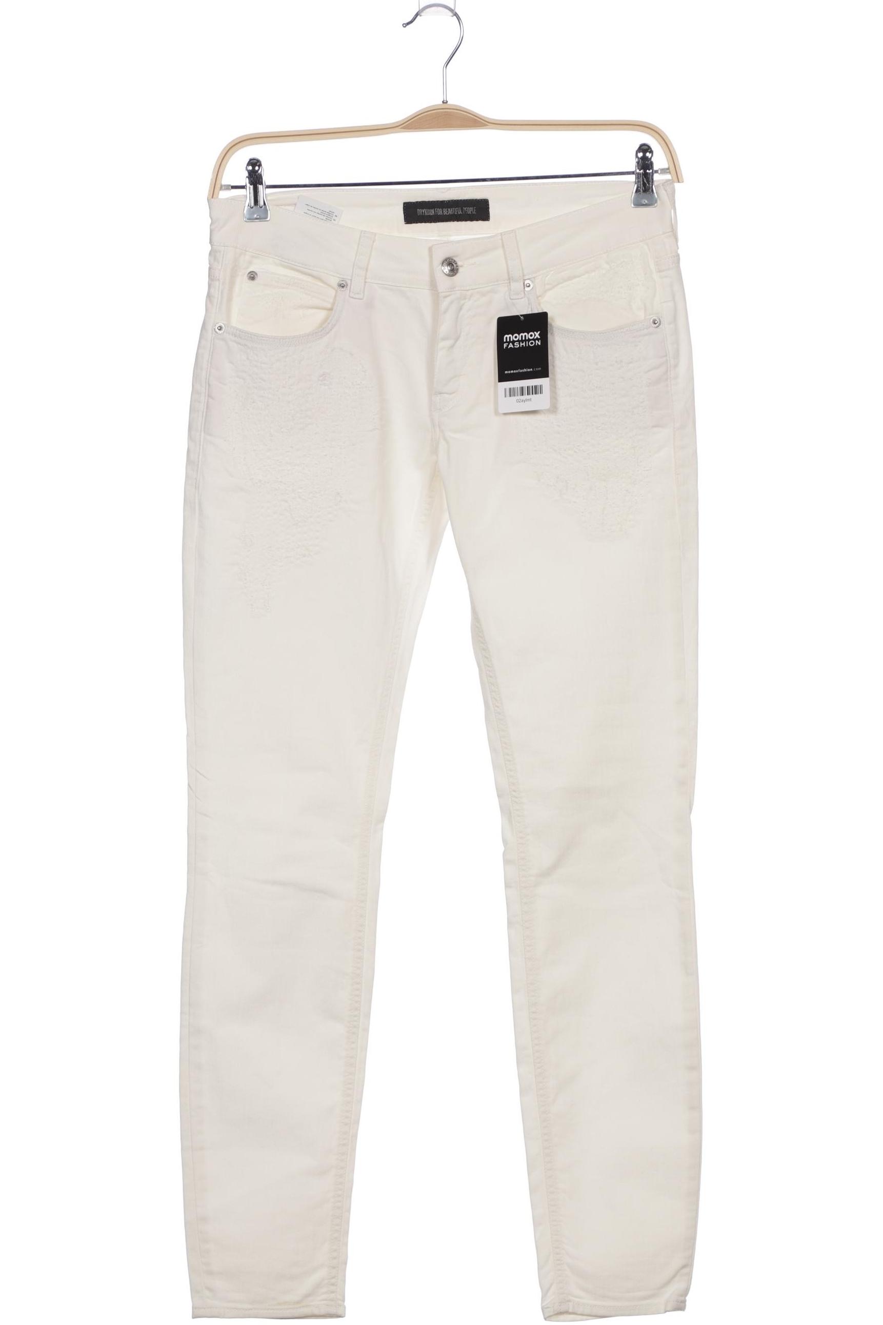 

Drykorn Damen Jeans, cremeweiß, Gr. 30