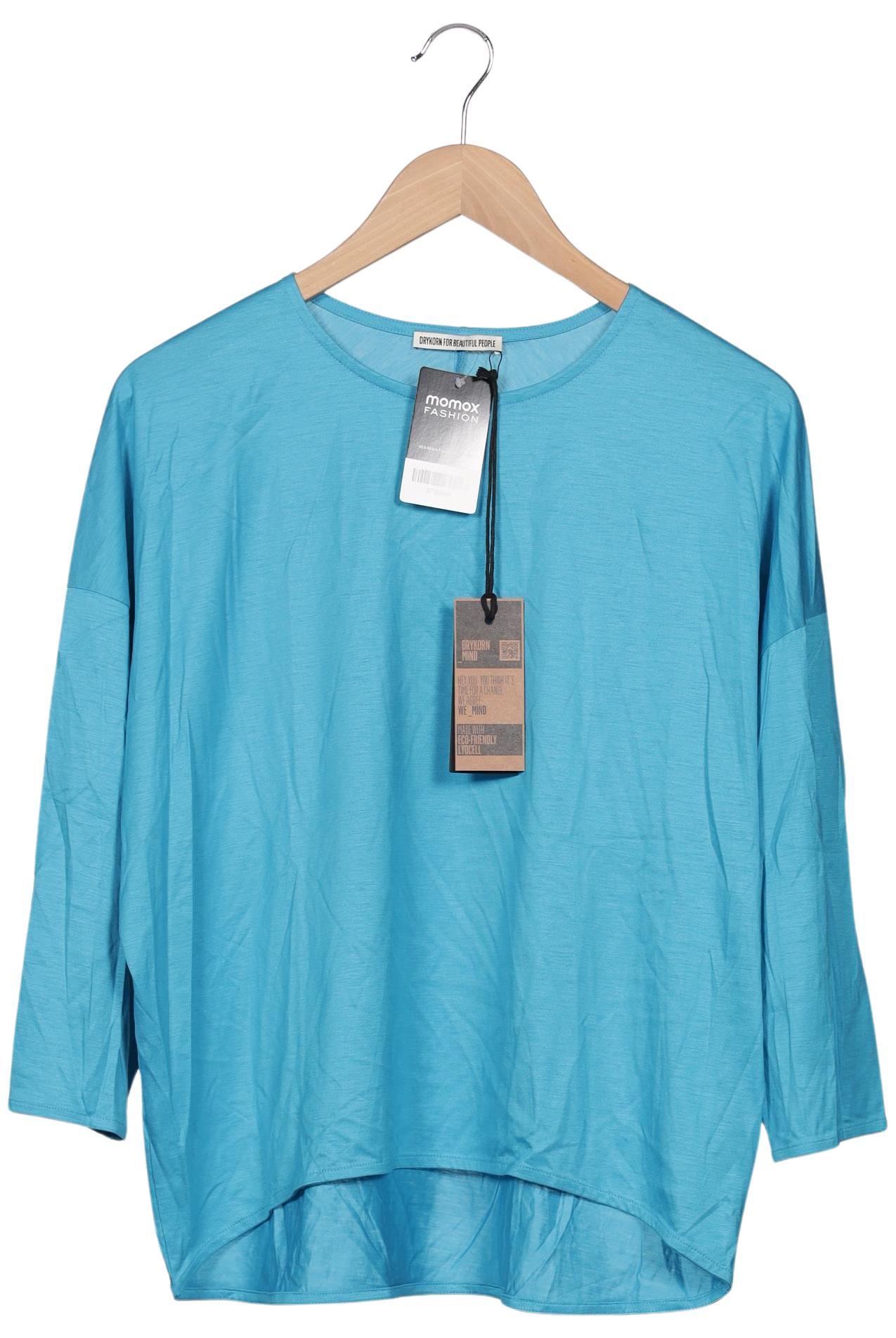 

Drykorn Damen Langarmshirt, blau, Gr. 38
