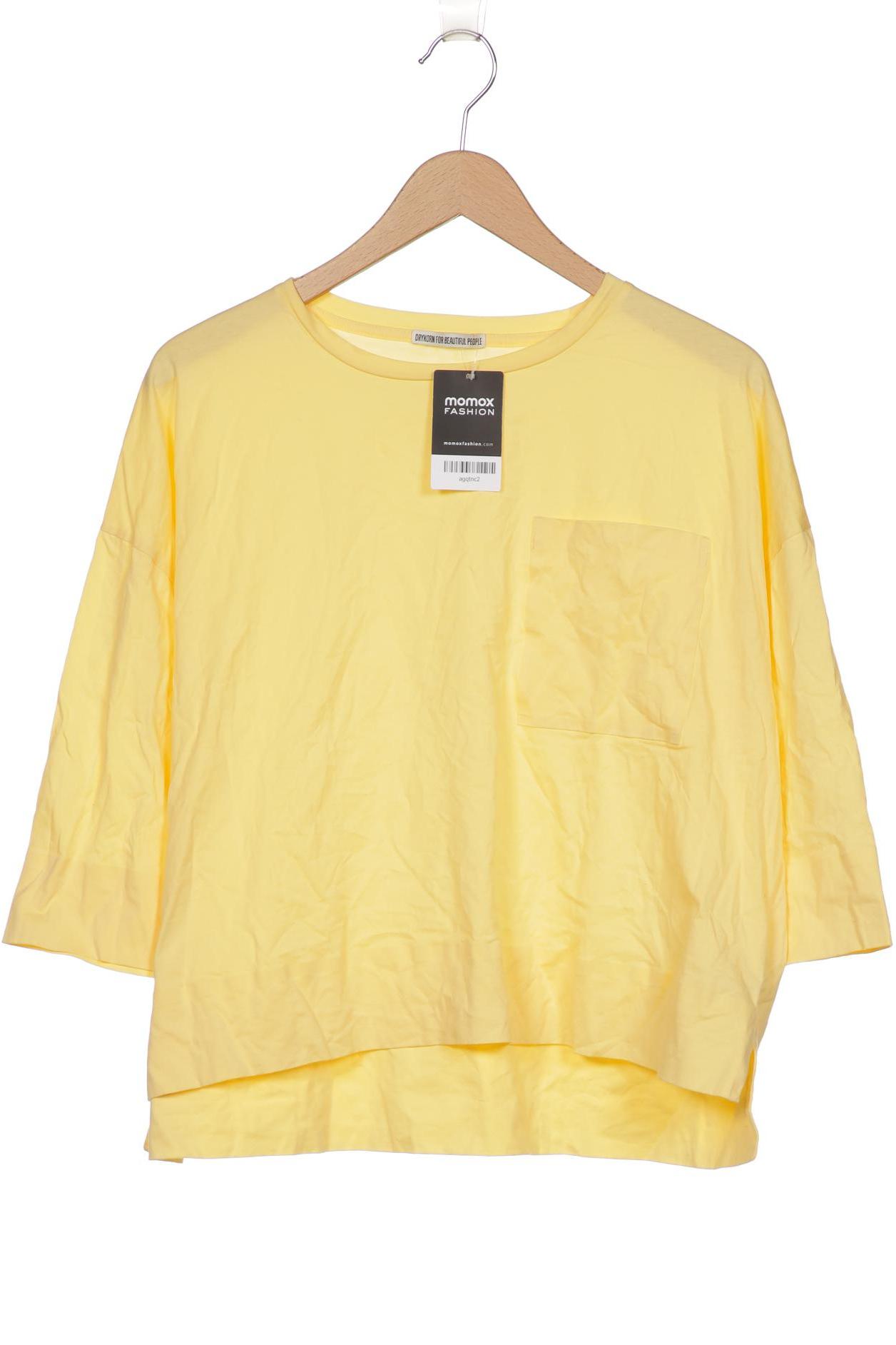 

Drykorn Damen Langarmshirt, gelb, Gr. 38