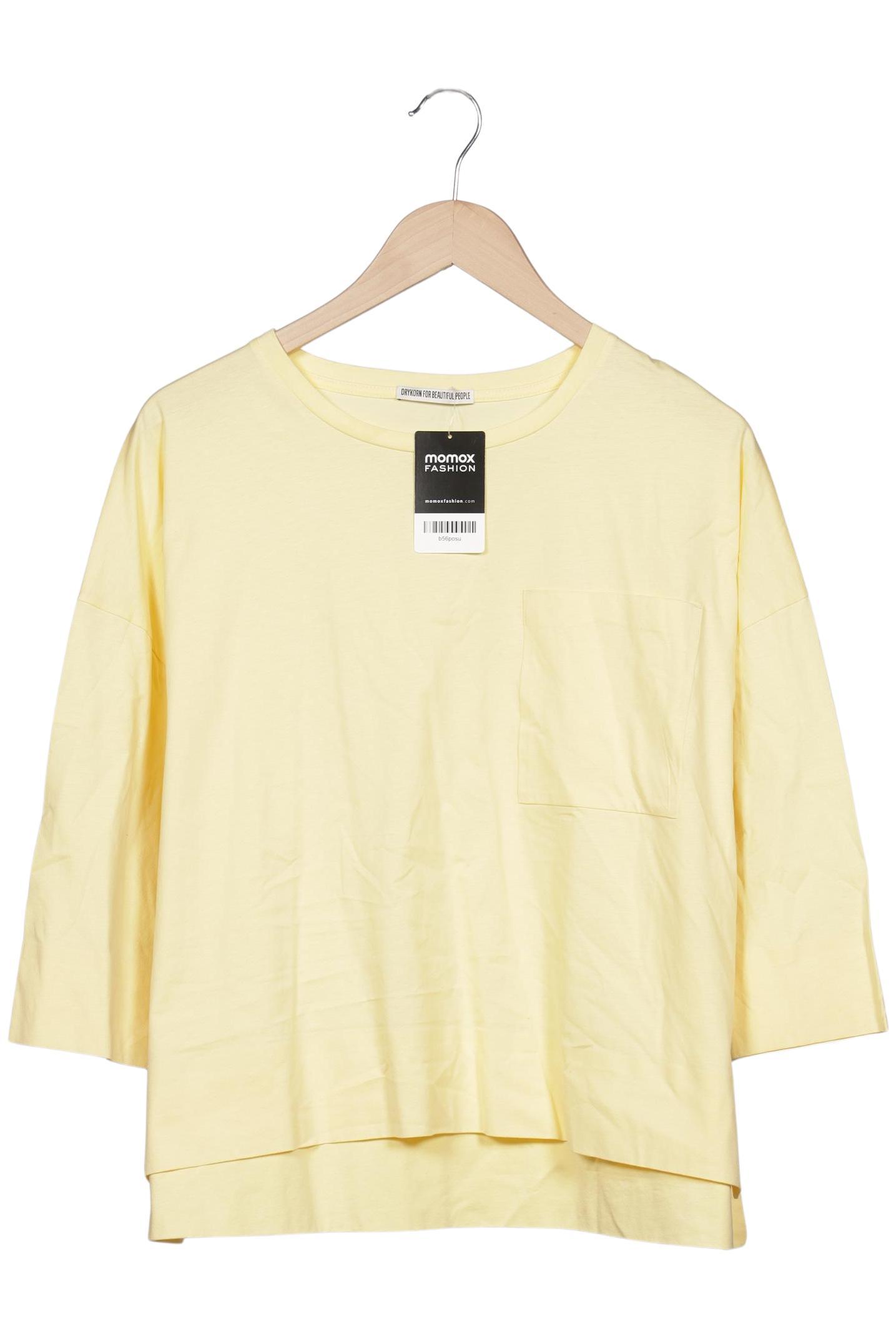 

Drykorn Damen Langarmshirt, gelb, Gr. 38