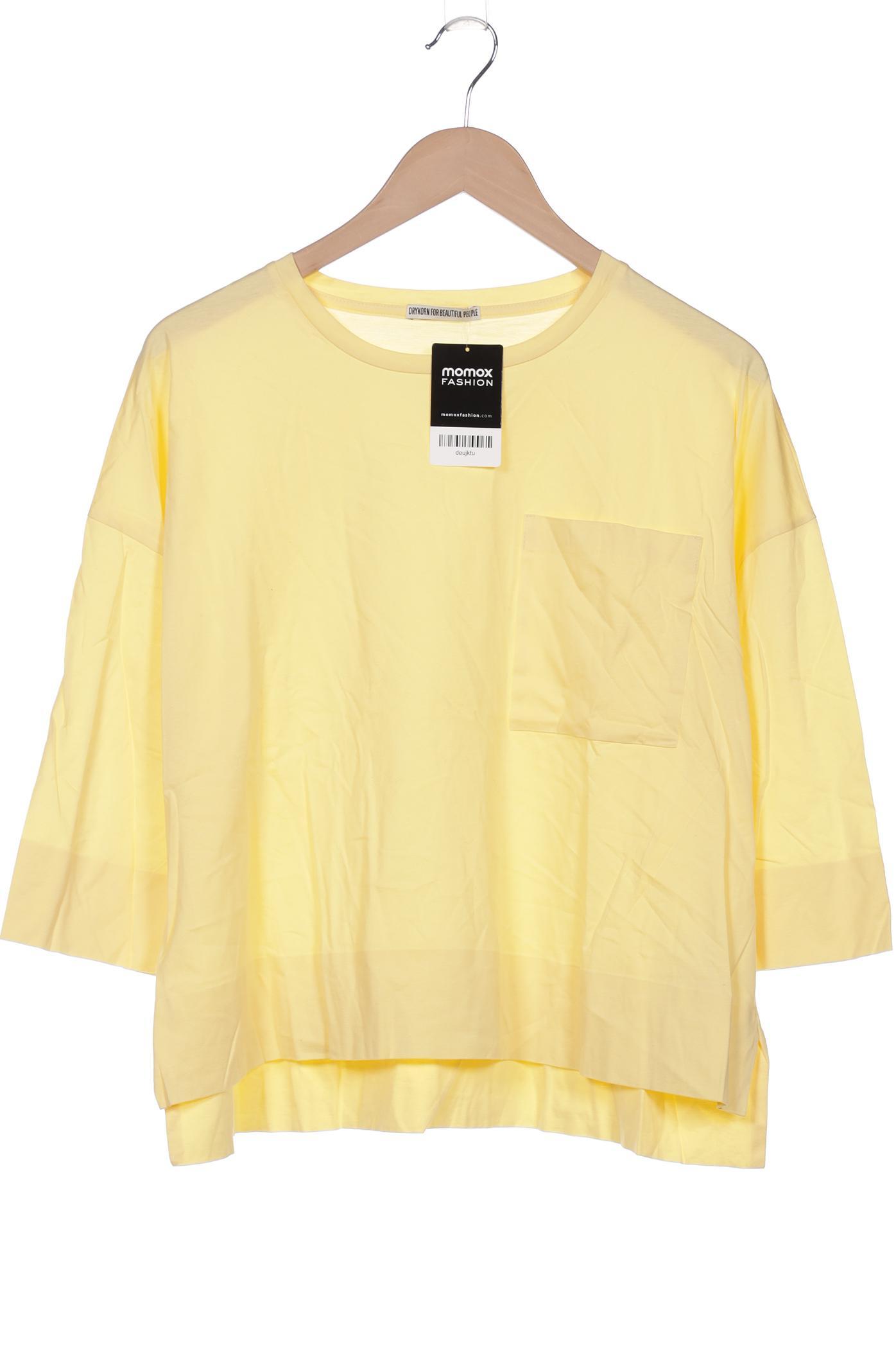 

Drykorn Damen Langarmshirt, gelb, Gr. 38