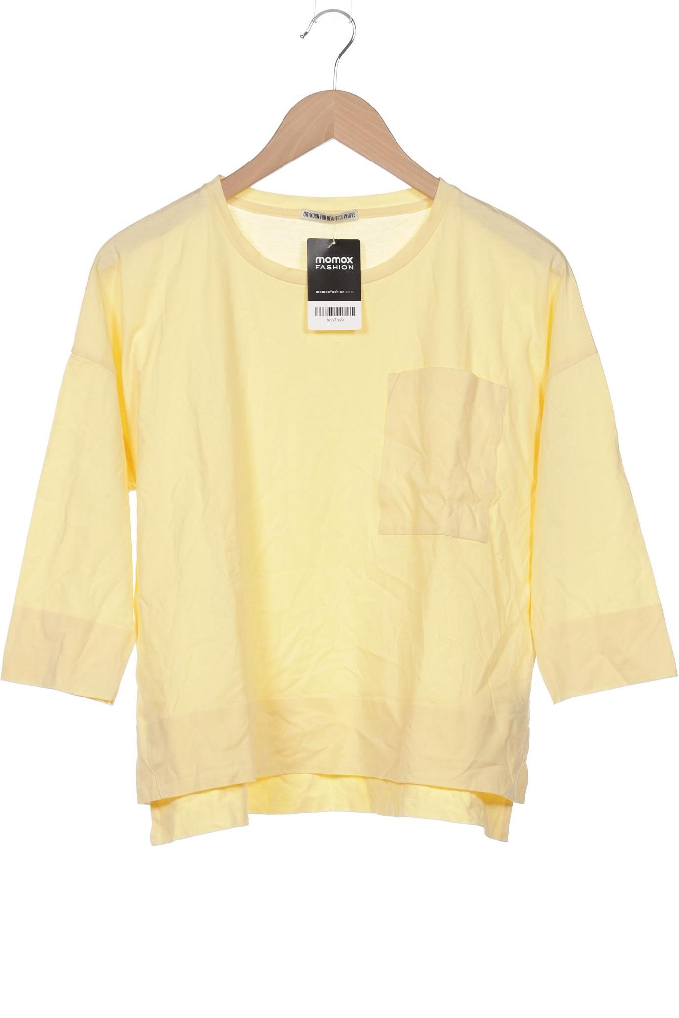 

Drykorn Damen Langarmshirt, gelb, Gr. 34