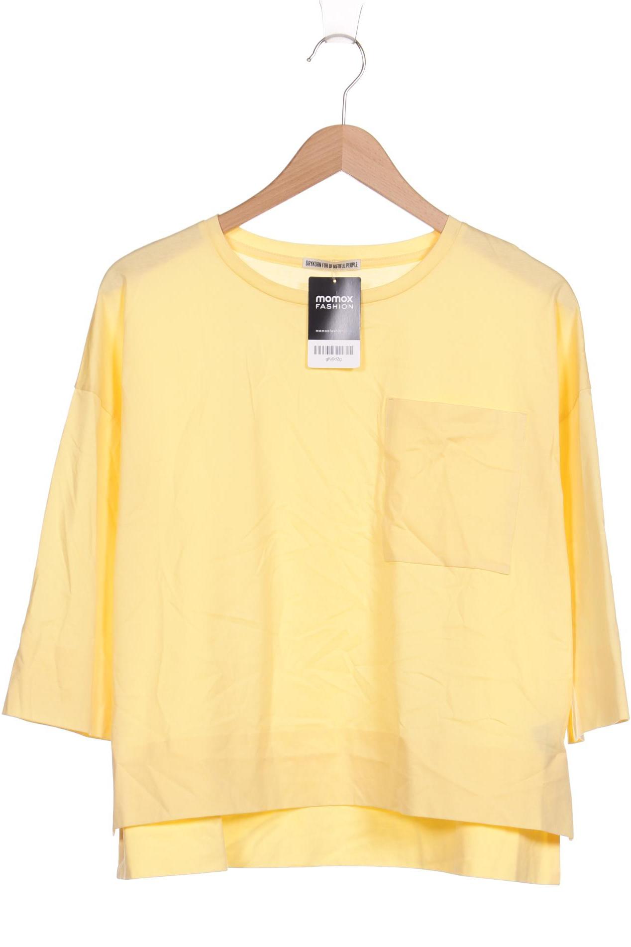 

Drykorn Damen Langarmshirt, gelb, Gr. 34